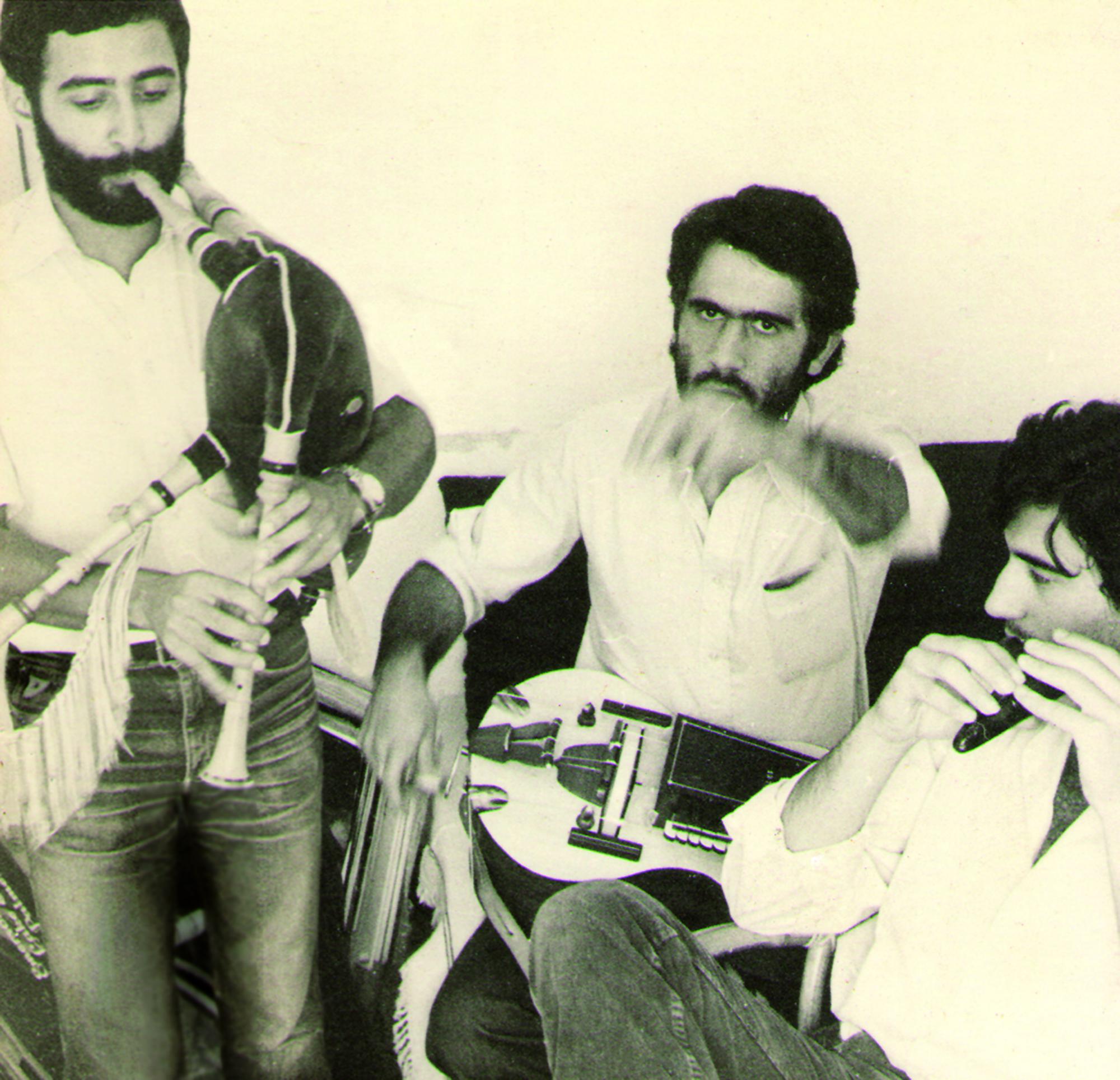 Pepe Ferreirós, Antón Seoane y Rodrigo Romaní en Mondariz en 1977
