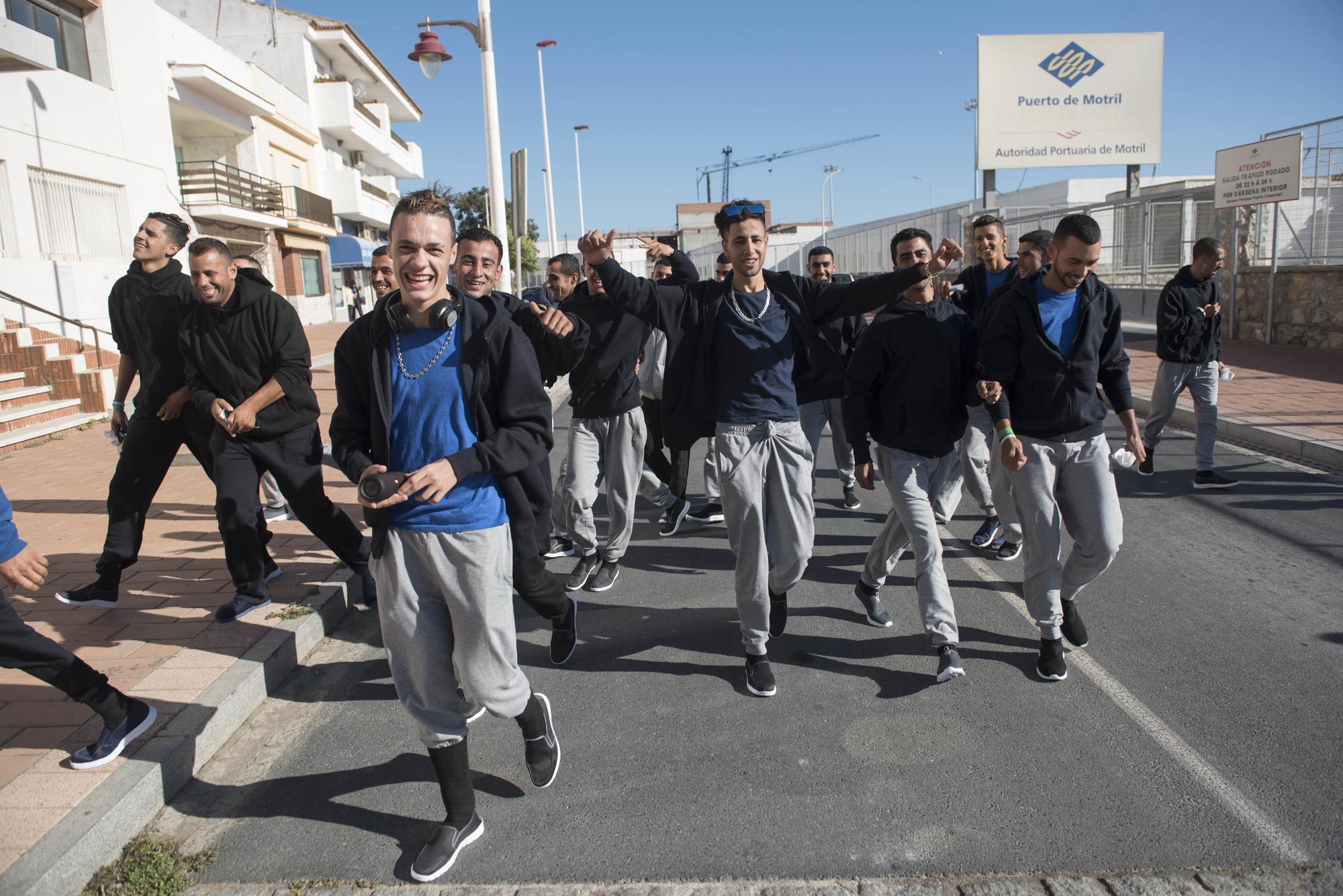 migrantes marroquies puerto