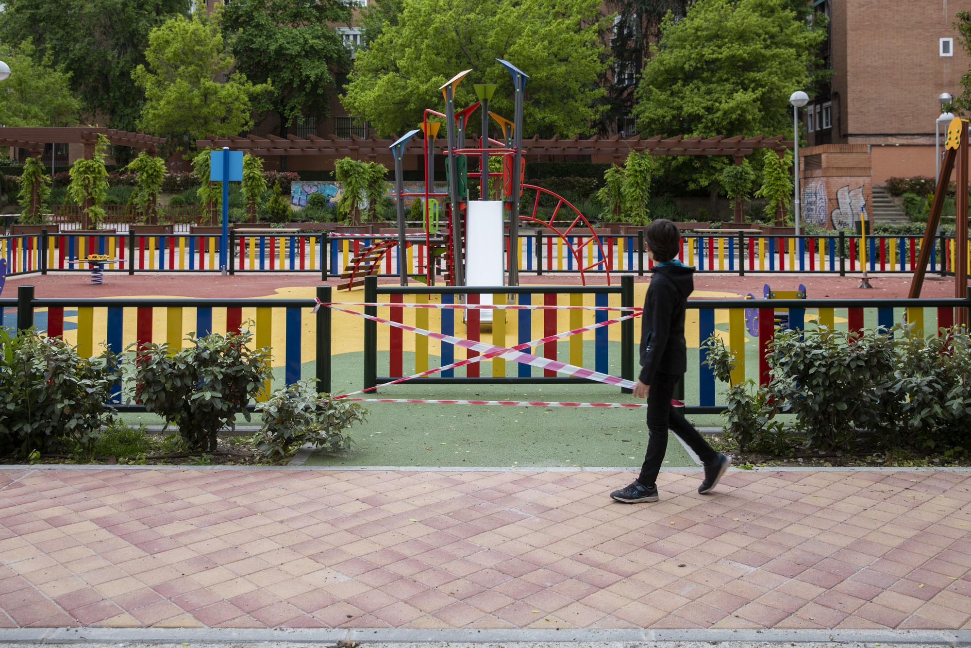 Parque infantil cerrado Covid