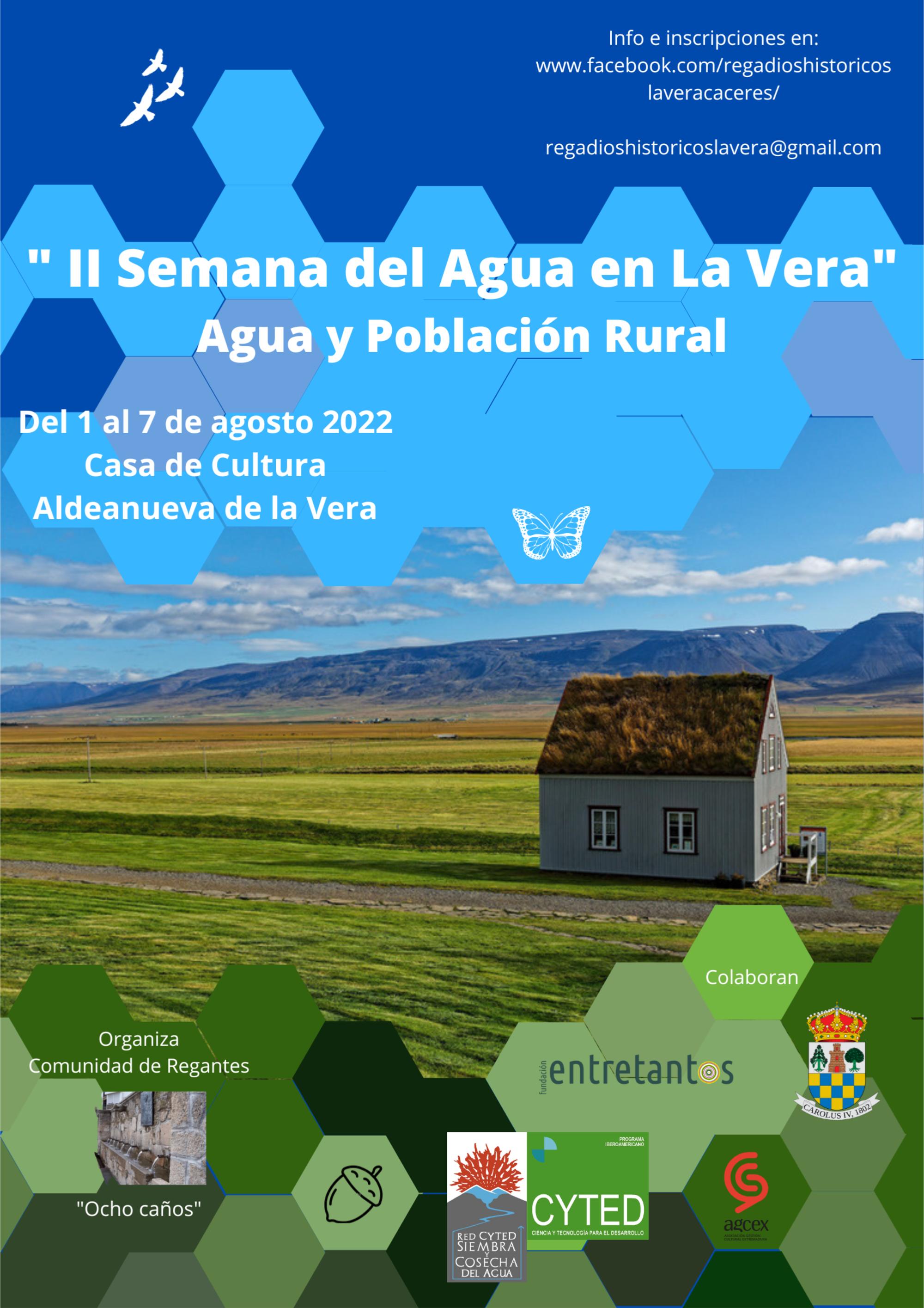 Cartel II Semana del agua en La Vera.