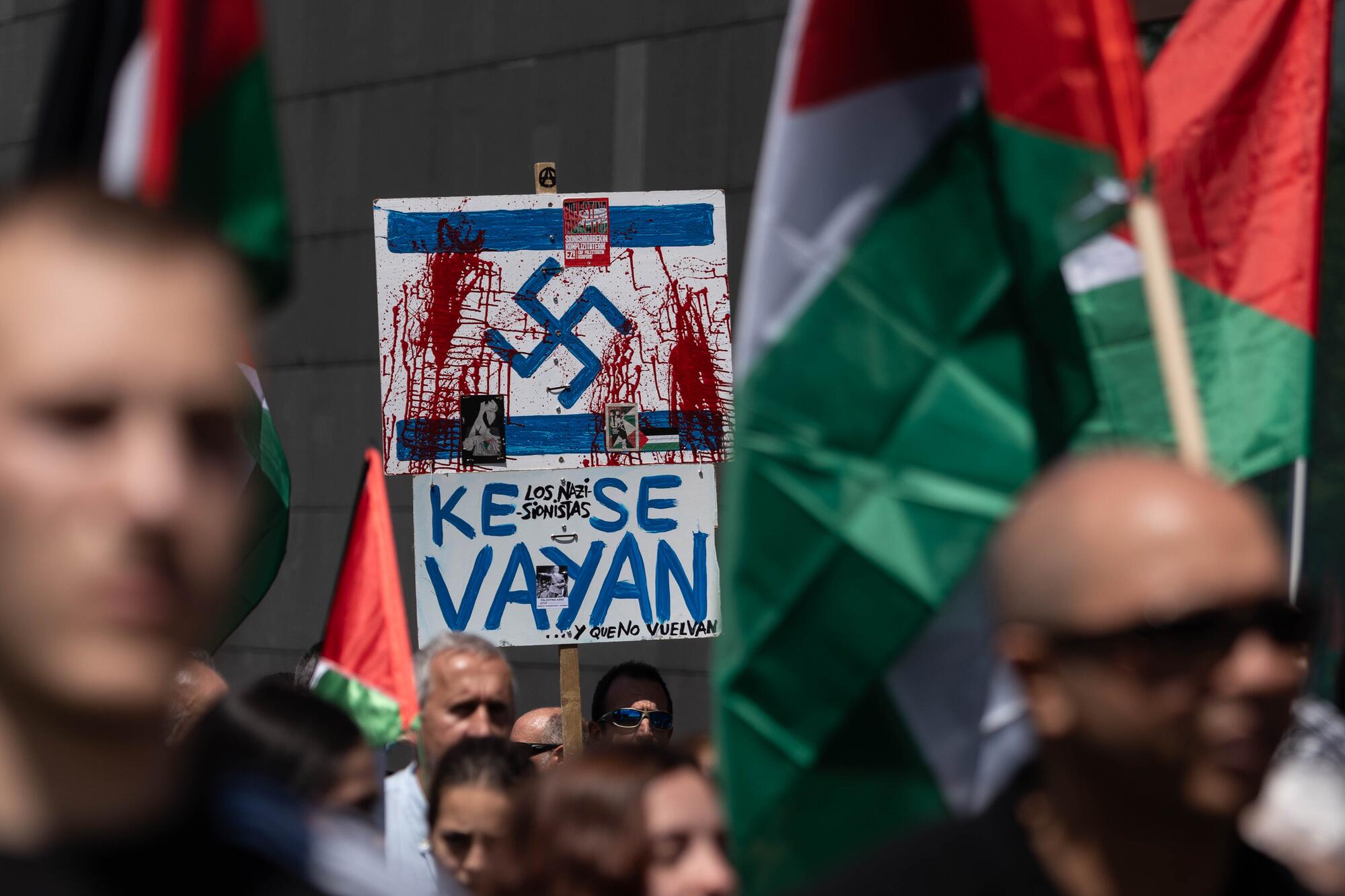 Manifestación por Palestina en Iruñea - 2