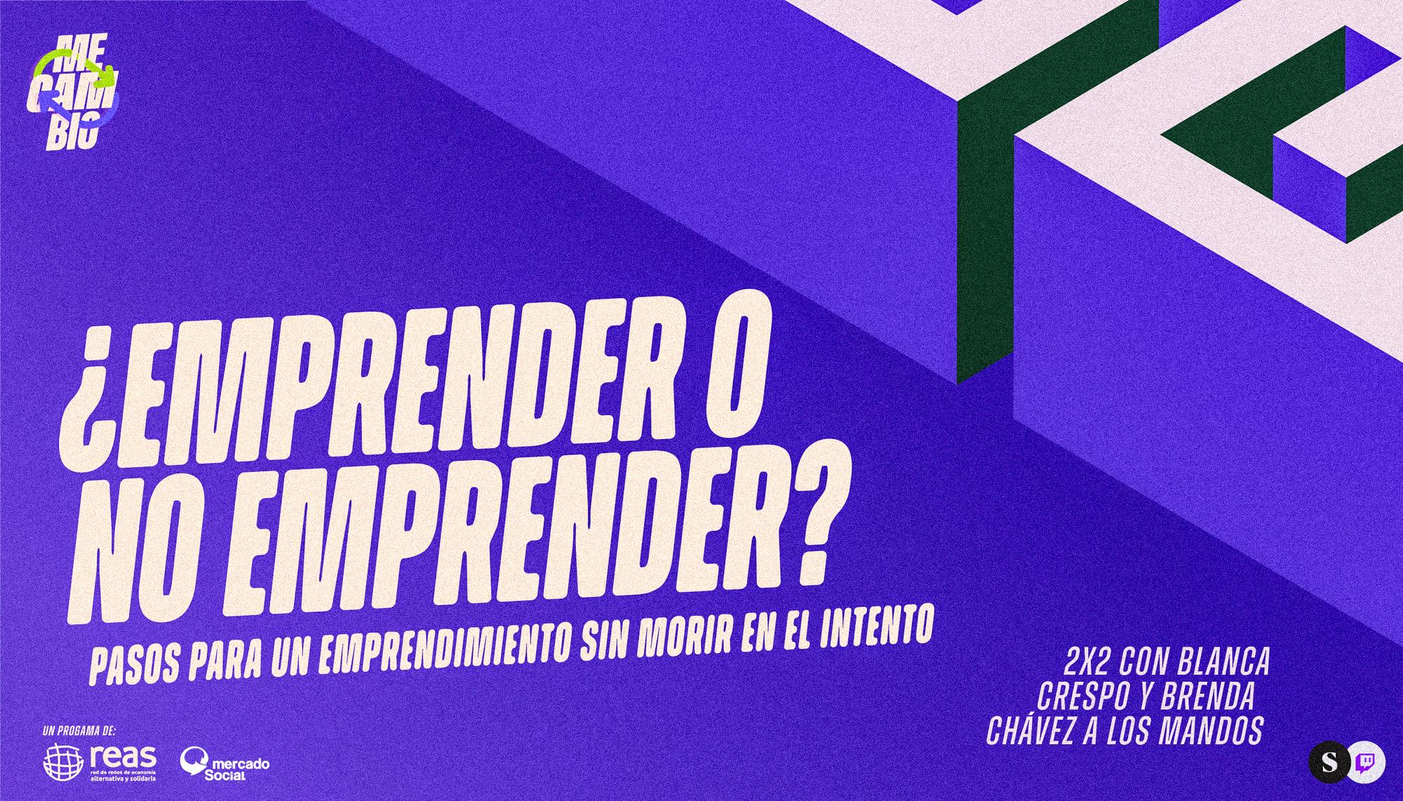 Cartela program Twitch sobre emprendimiento