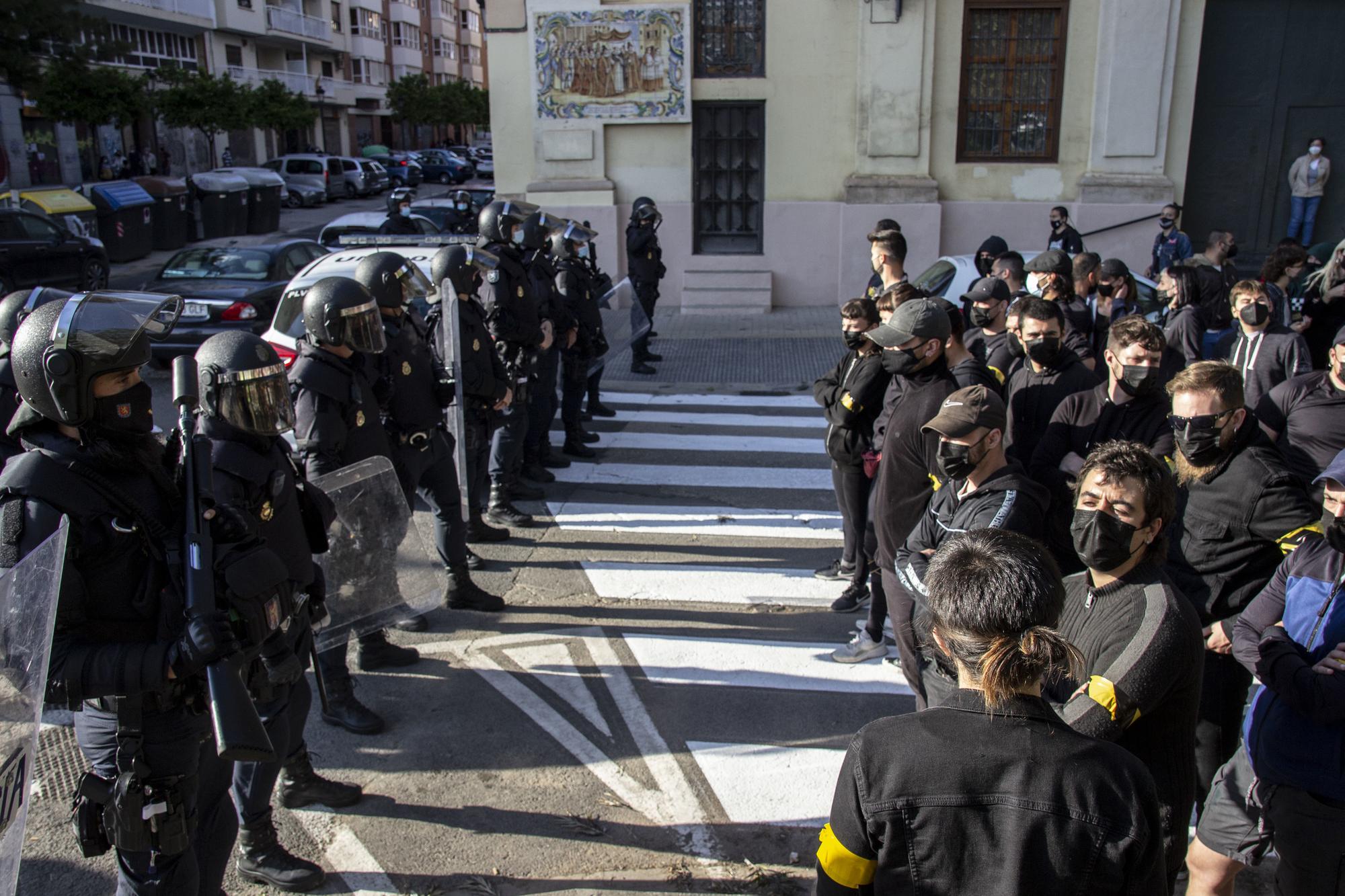 antifascistas valencia policia 1 mayo