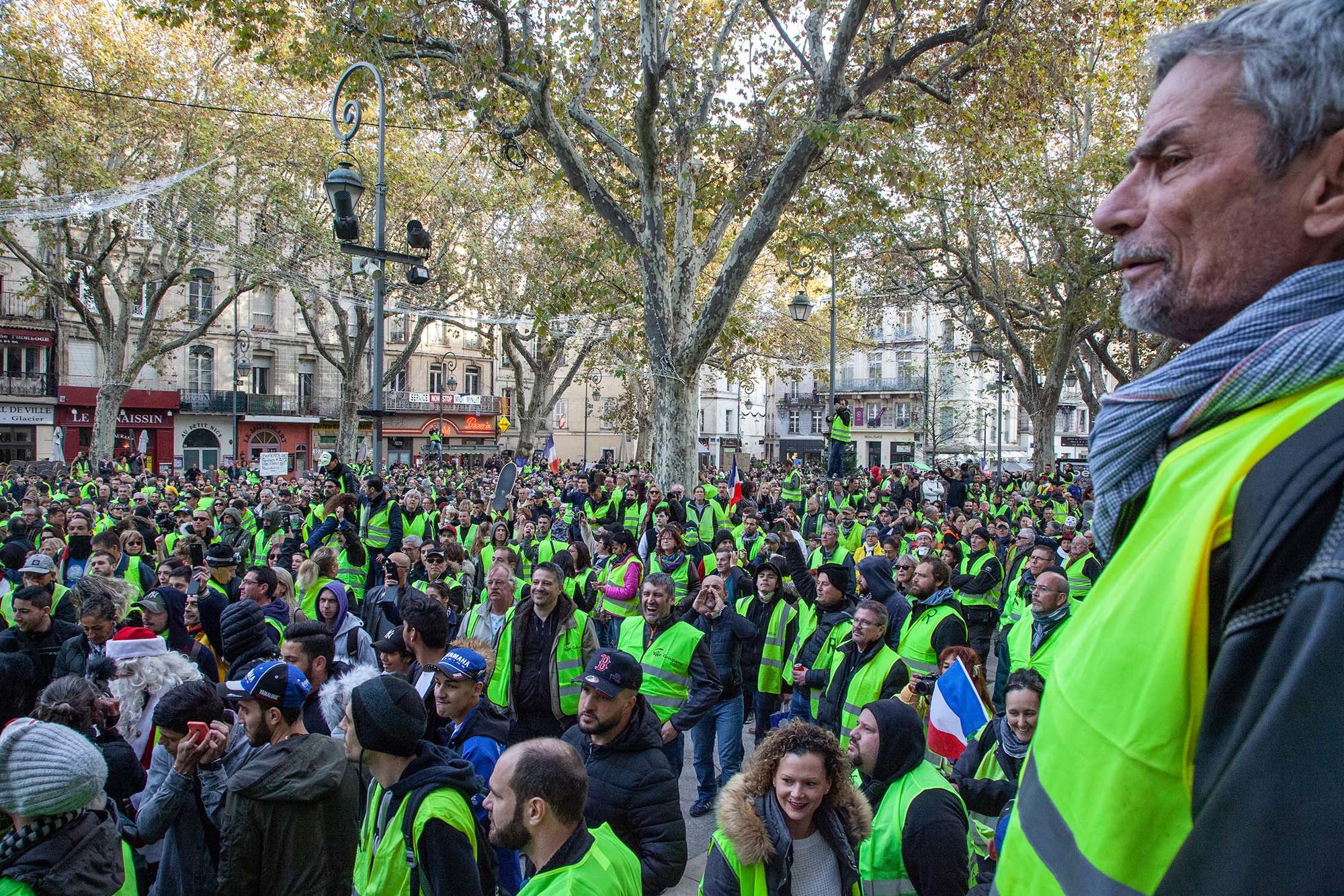 Manifestacion Gilets Jaunes en Avignon