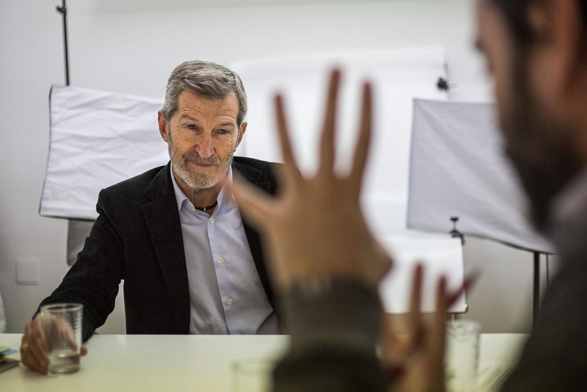 Julio Rodríguez, durante la entrevista