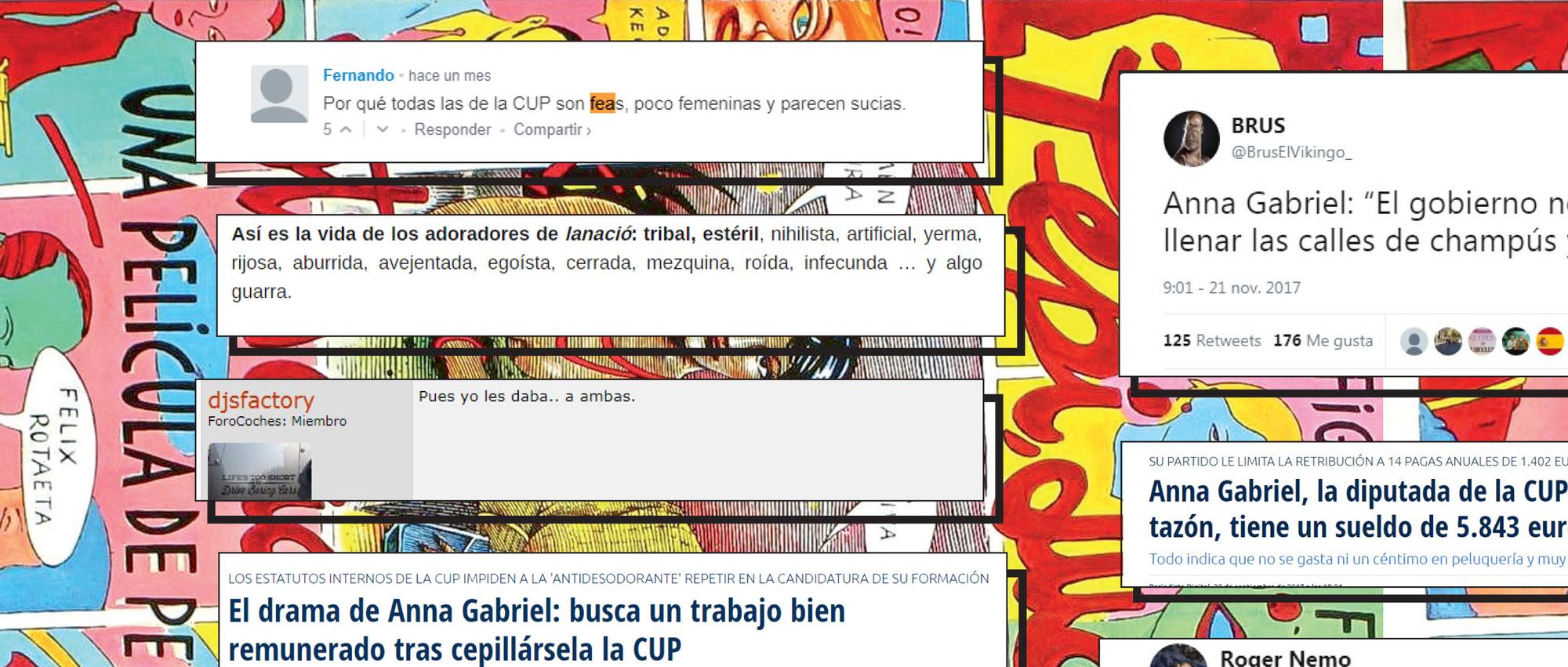 Ataques a Anna Gabriel en redes sociales