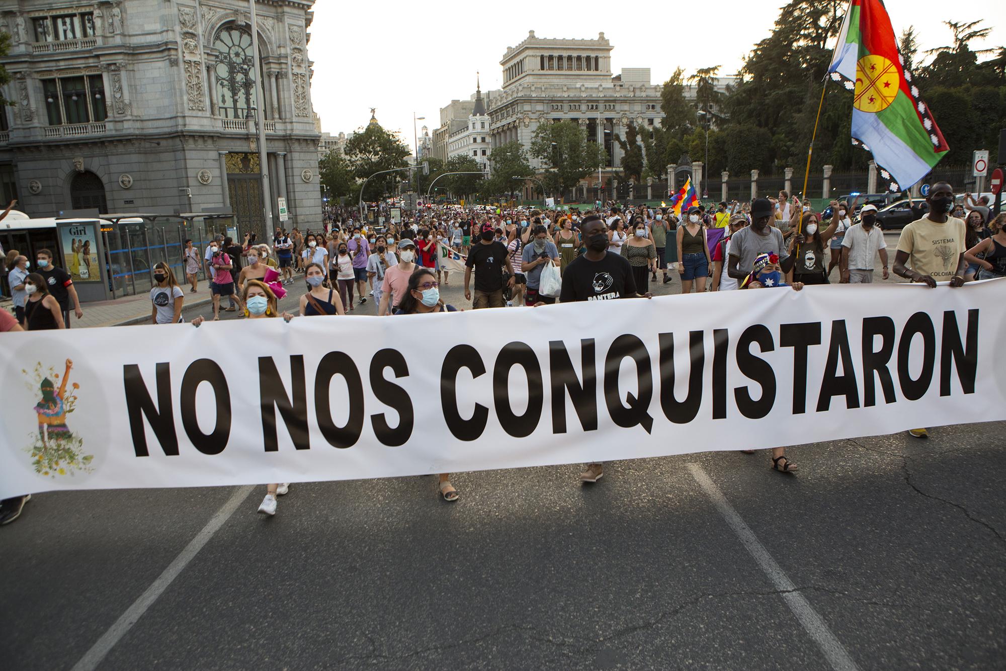 Zapatistas en Madrid, manifestación 13 de agosto 2021 - 6