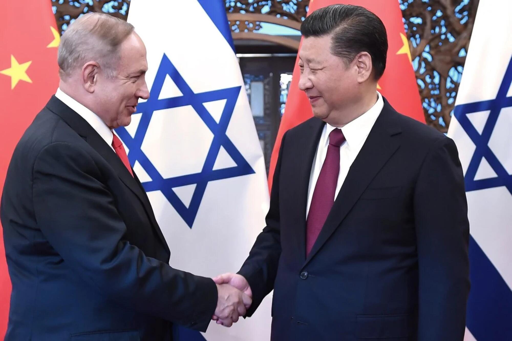 Netanyahu y Xi Jinping 