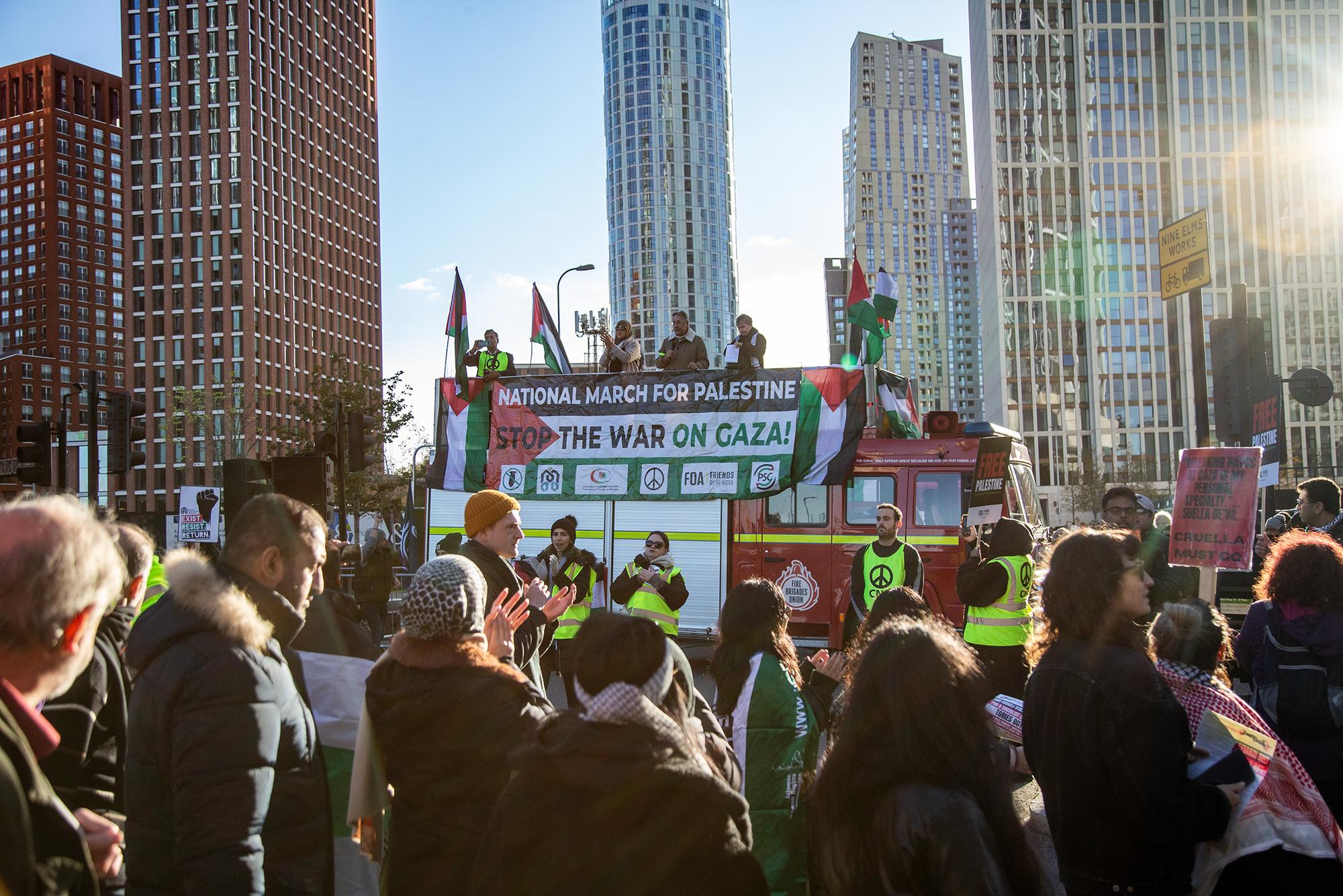 Manifestación Londres Palestina 11 noviembre 2023 09
