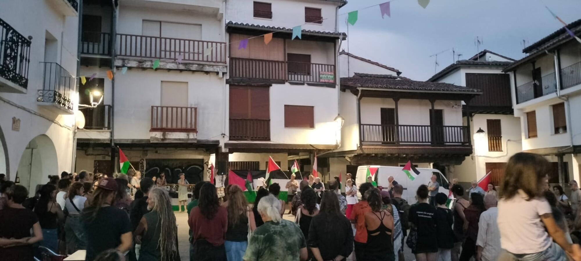 Concentración apoyo Palestina Extremadura