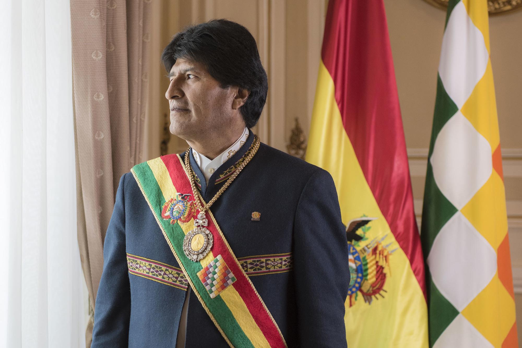 Evo Morales retrato