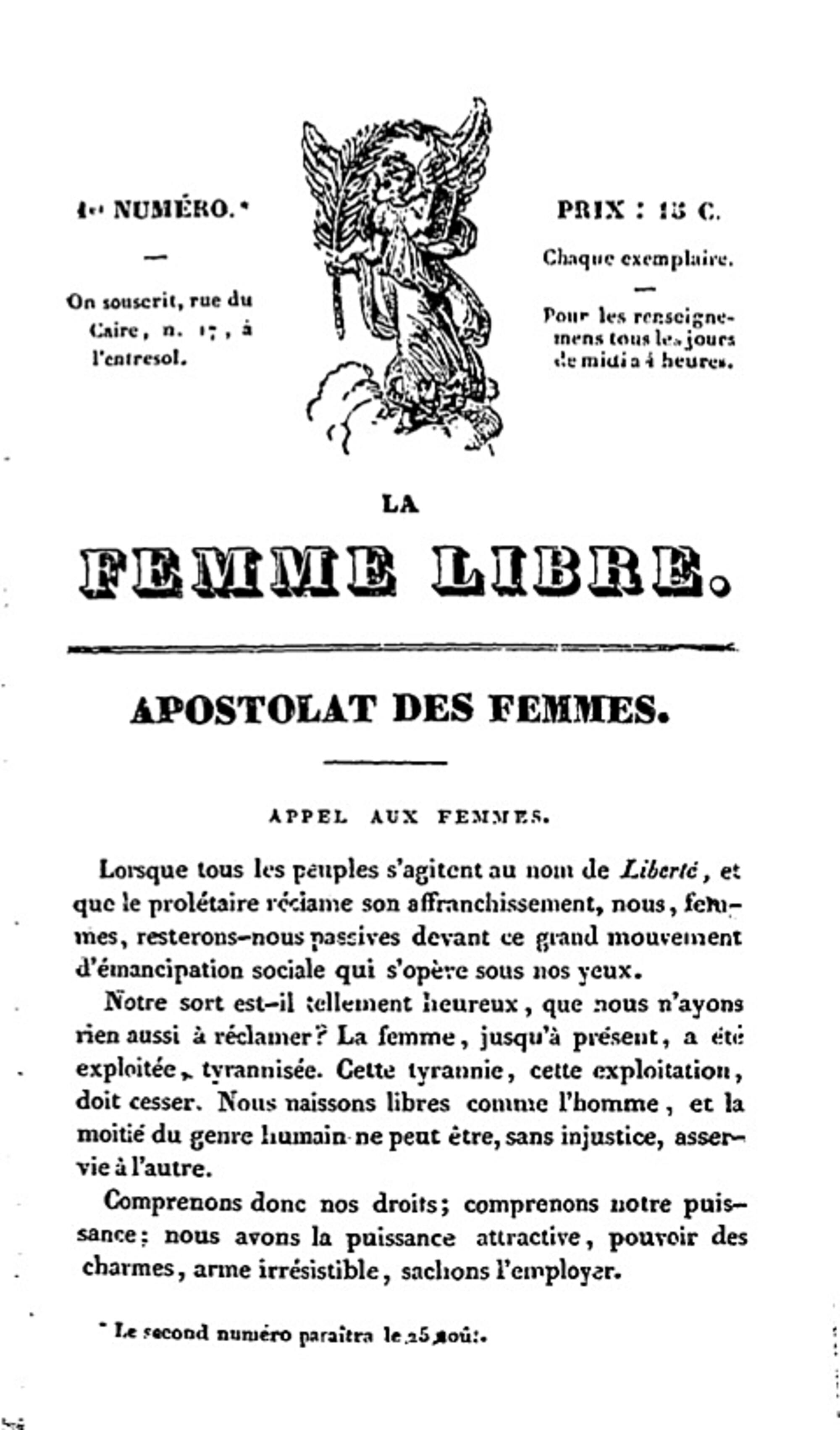 Deroin. La Femme libre