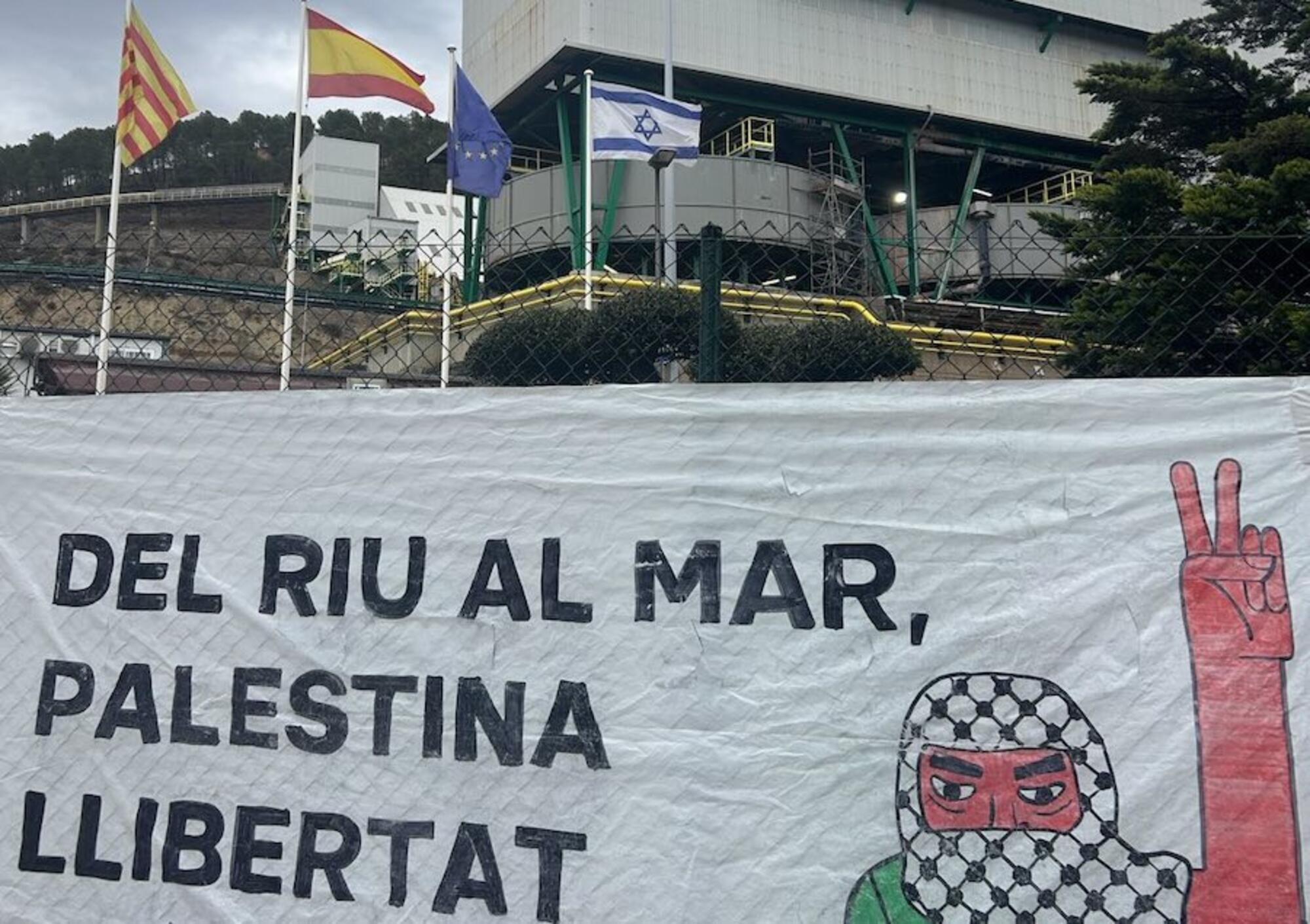 Protesta Súria contra ILC empresa israelí