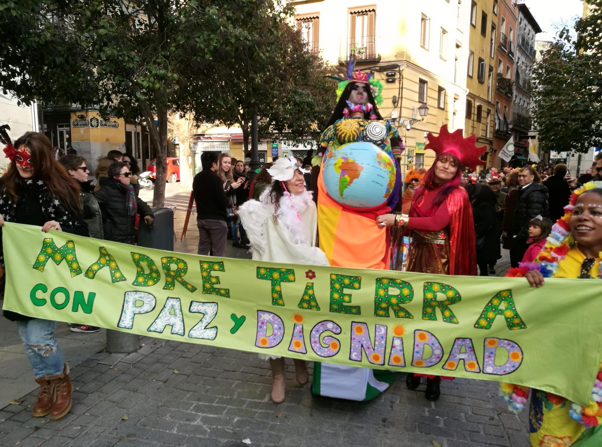 Celebración de la Pachamama en el barrio madrileño de Lavapiés