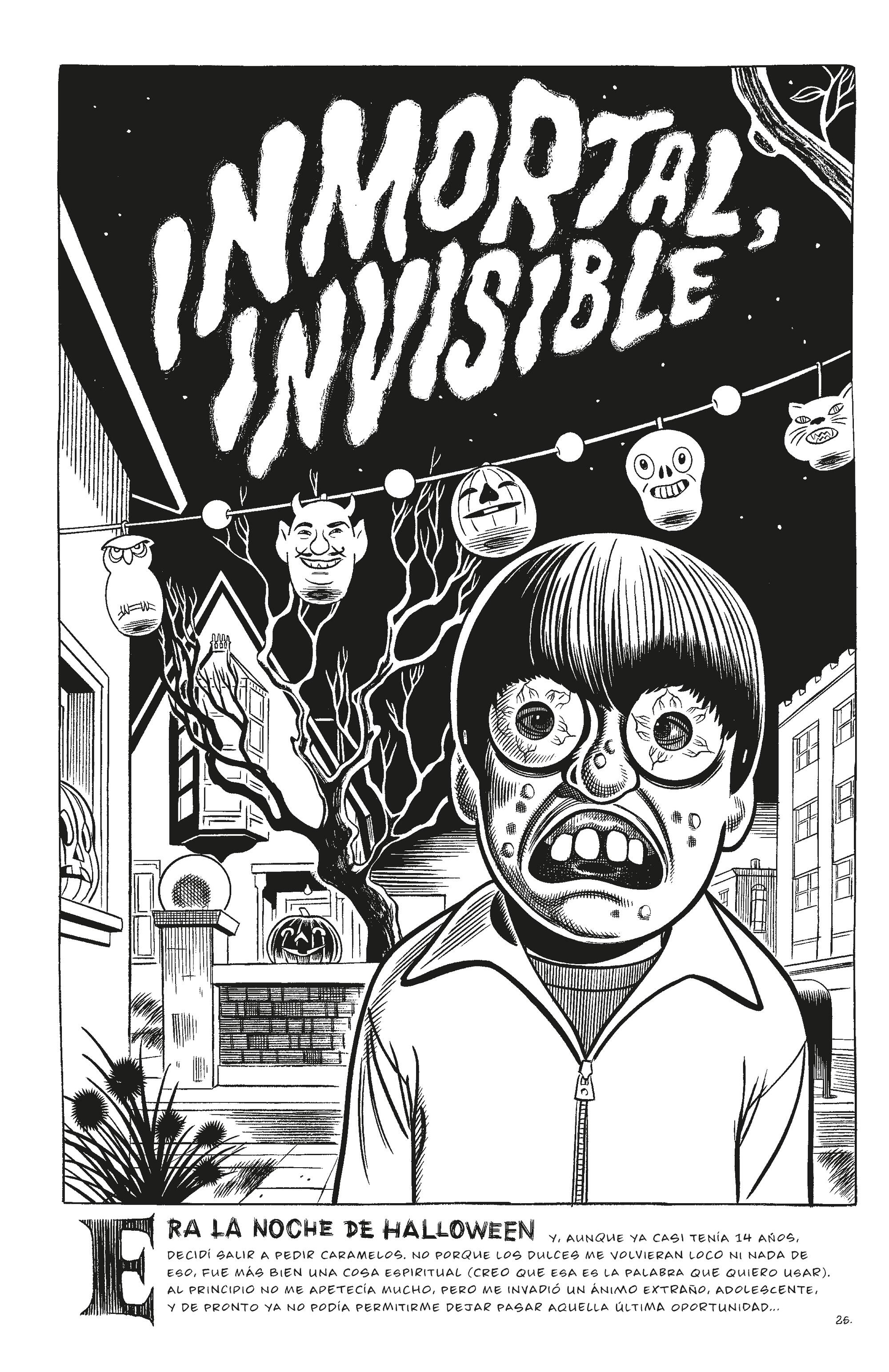 Página de ‘Bola ocho’, de Daniel Clowes
