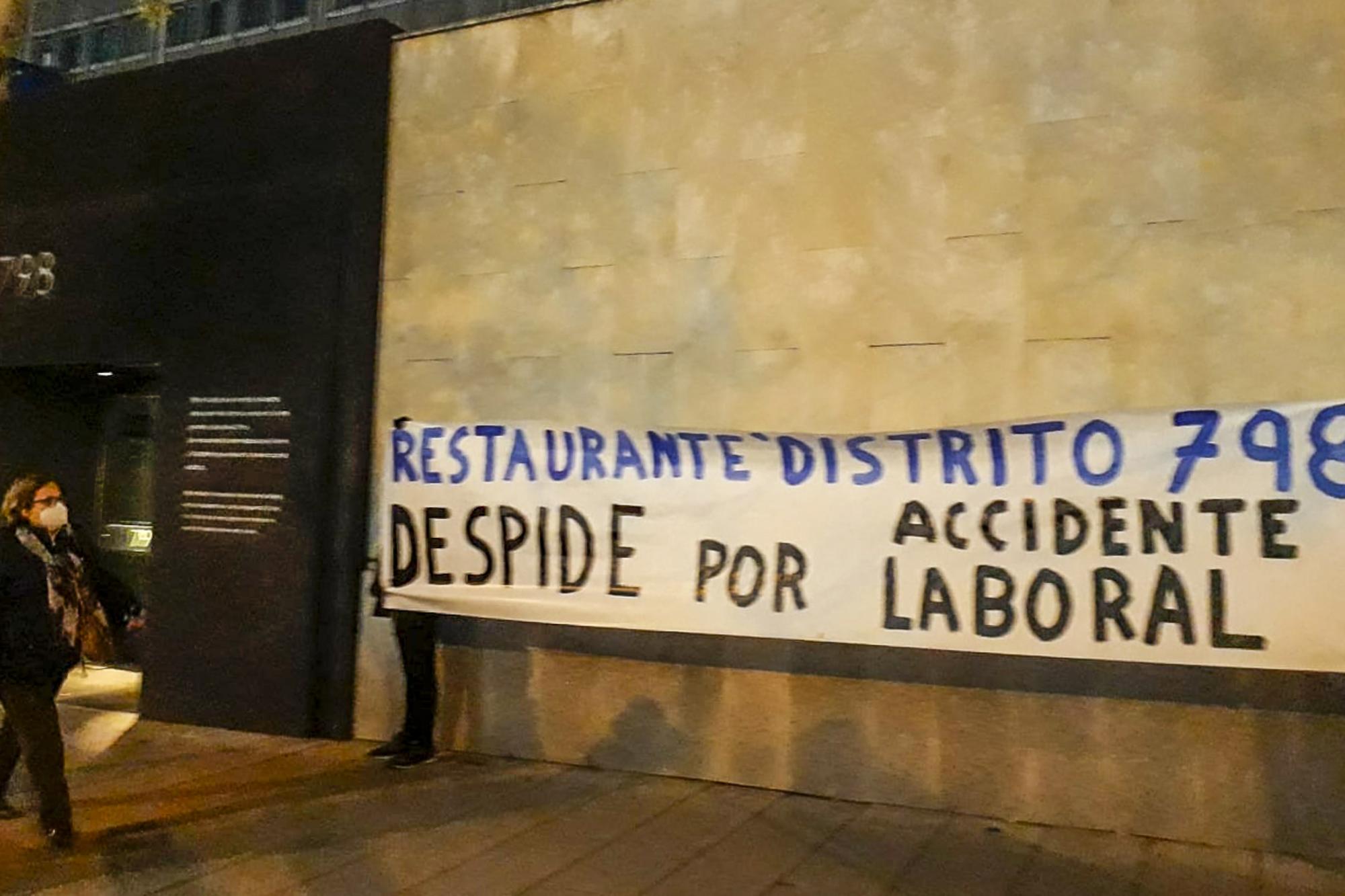 Piquete en un restaurante