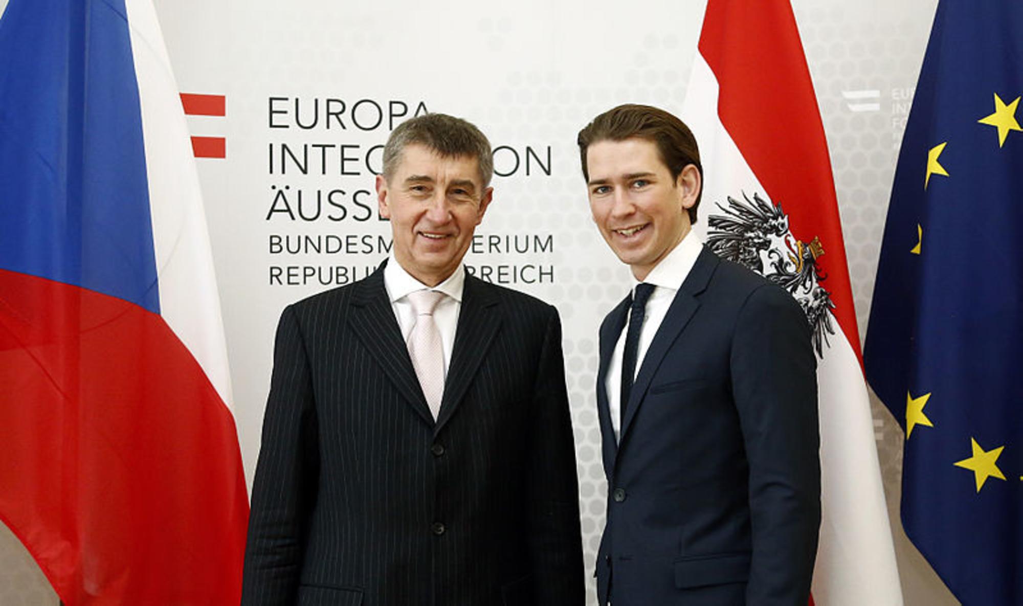 Andrej Babis y Sebastian Kurz