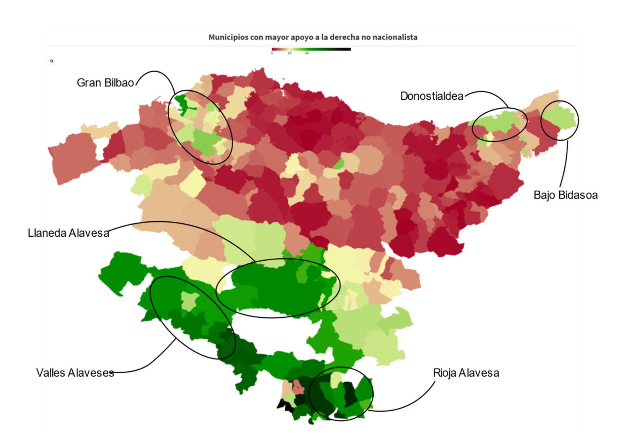 Vox pais vasco mapa elecciones