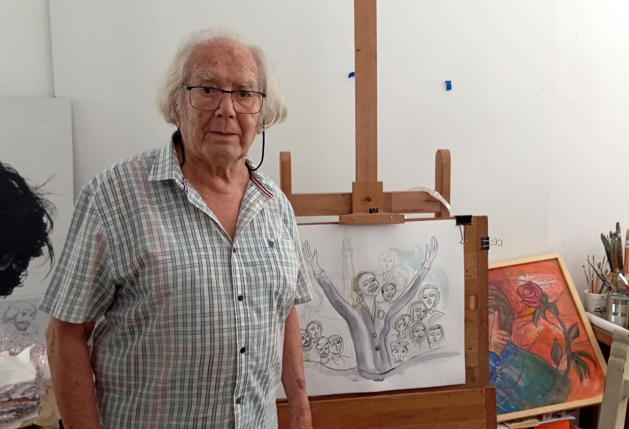 Adolfo Pérez Esquivel, premio Nobel en 1980 y director del Servicio Paz y Justicia de Argentina (Serpaj).