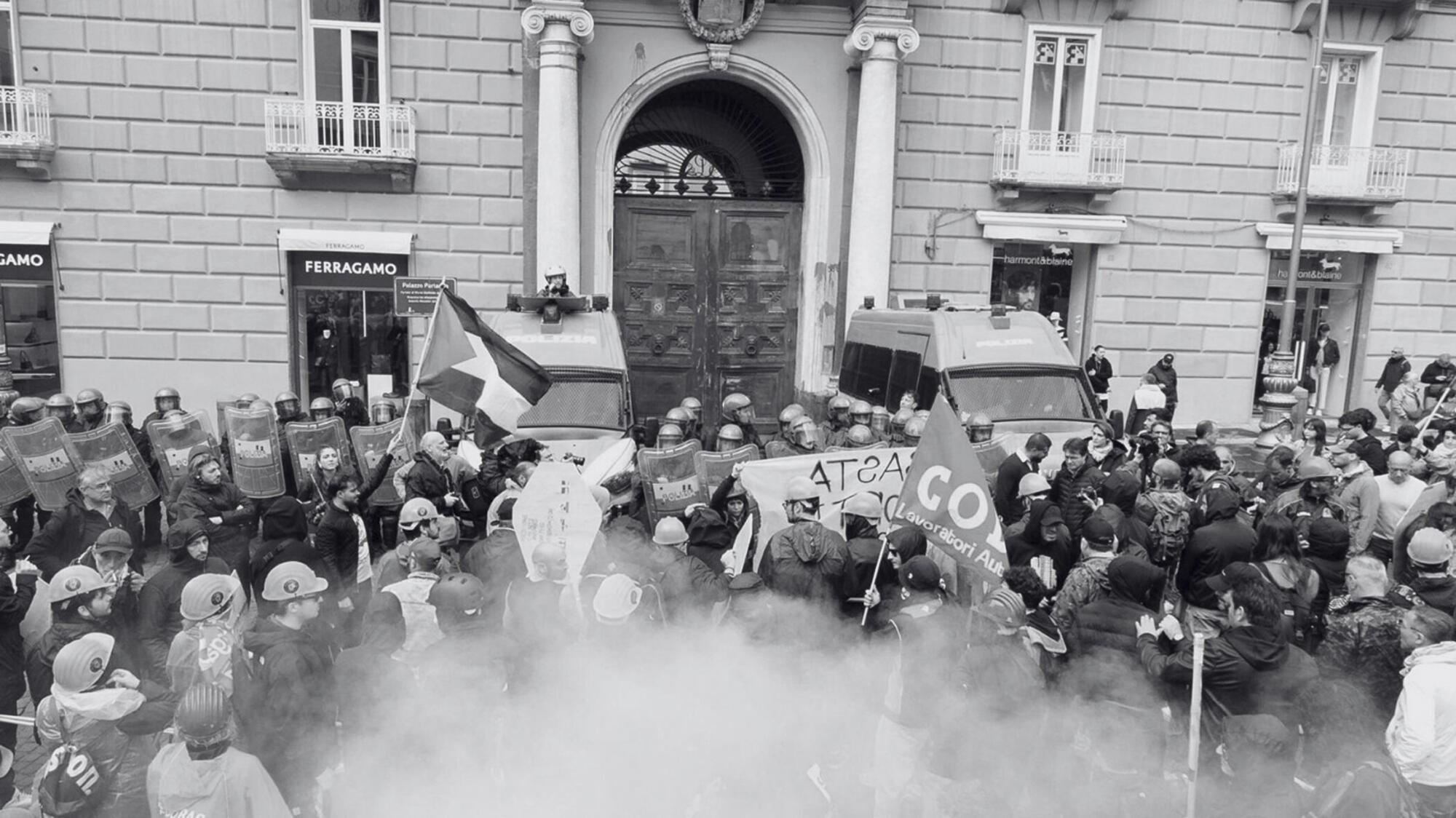 Protesta patronal Italia