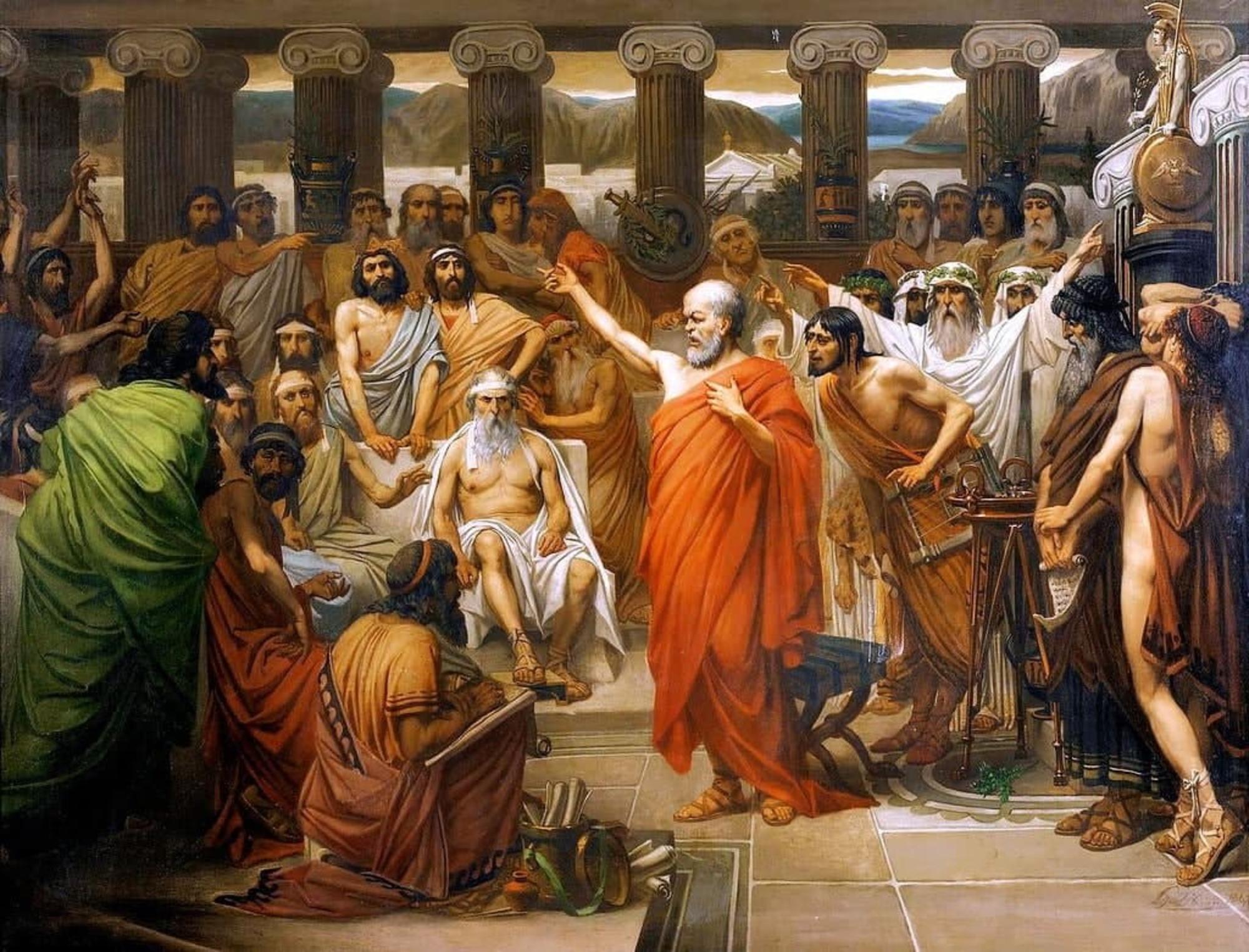 El discurso de Sócrates (Louis Joseph Lebrun, 1867)