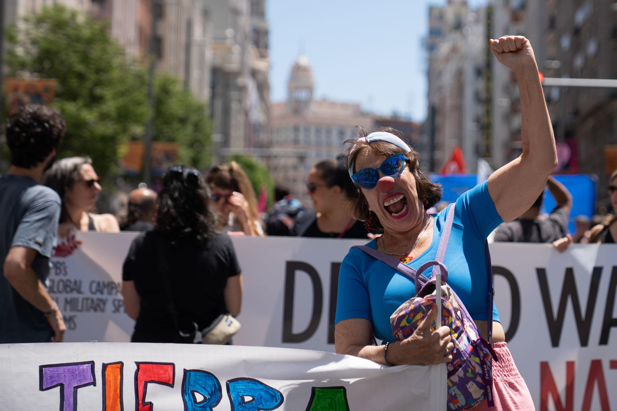 Manifestación contra la cumbre de la OTAN en Madrid - 18