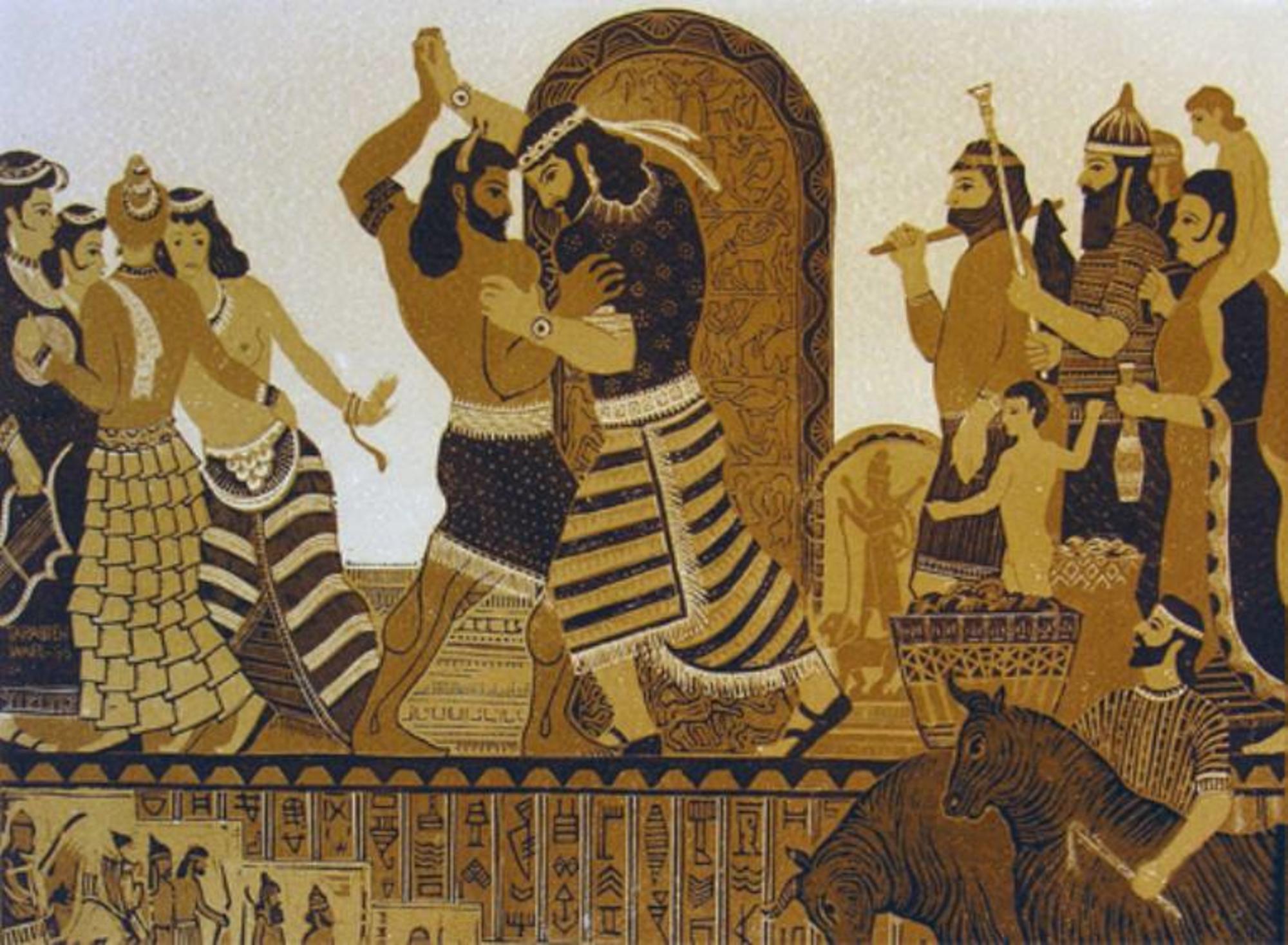 Enkidu y Gilgamesh