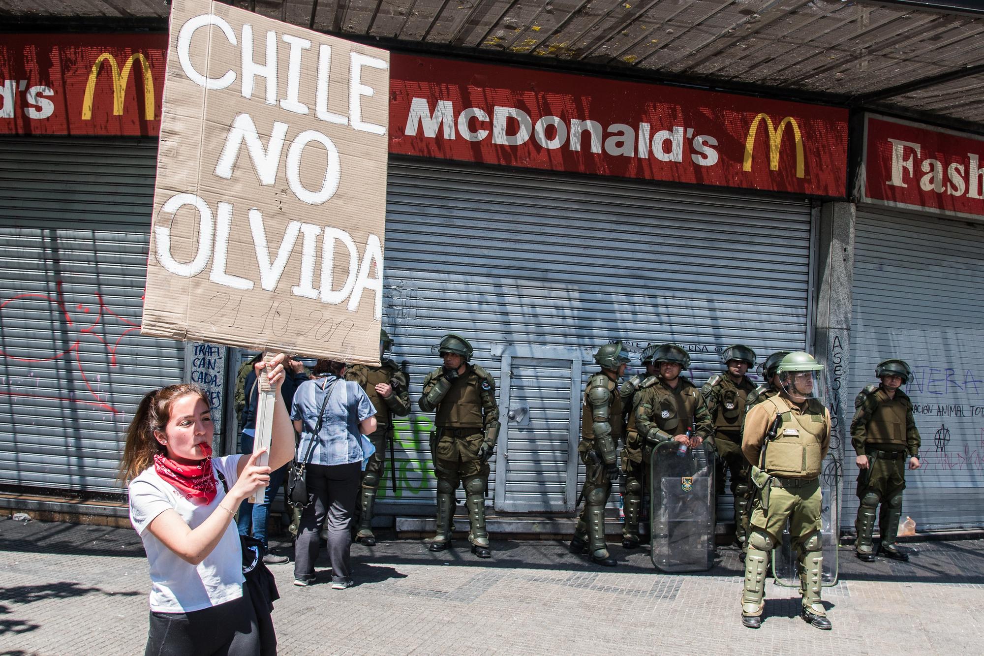 Manifestaciones en Santiago de Chile