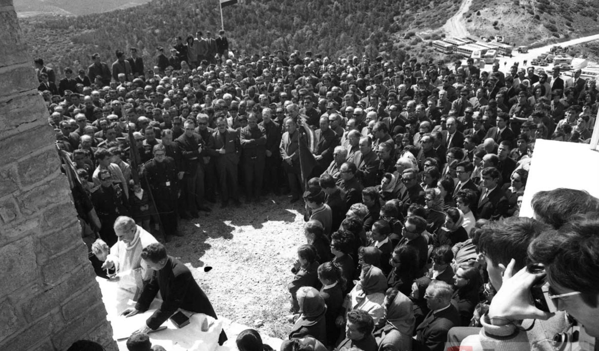 Alrededores del Monolito de San Simón el 1 de mayo de 1967