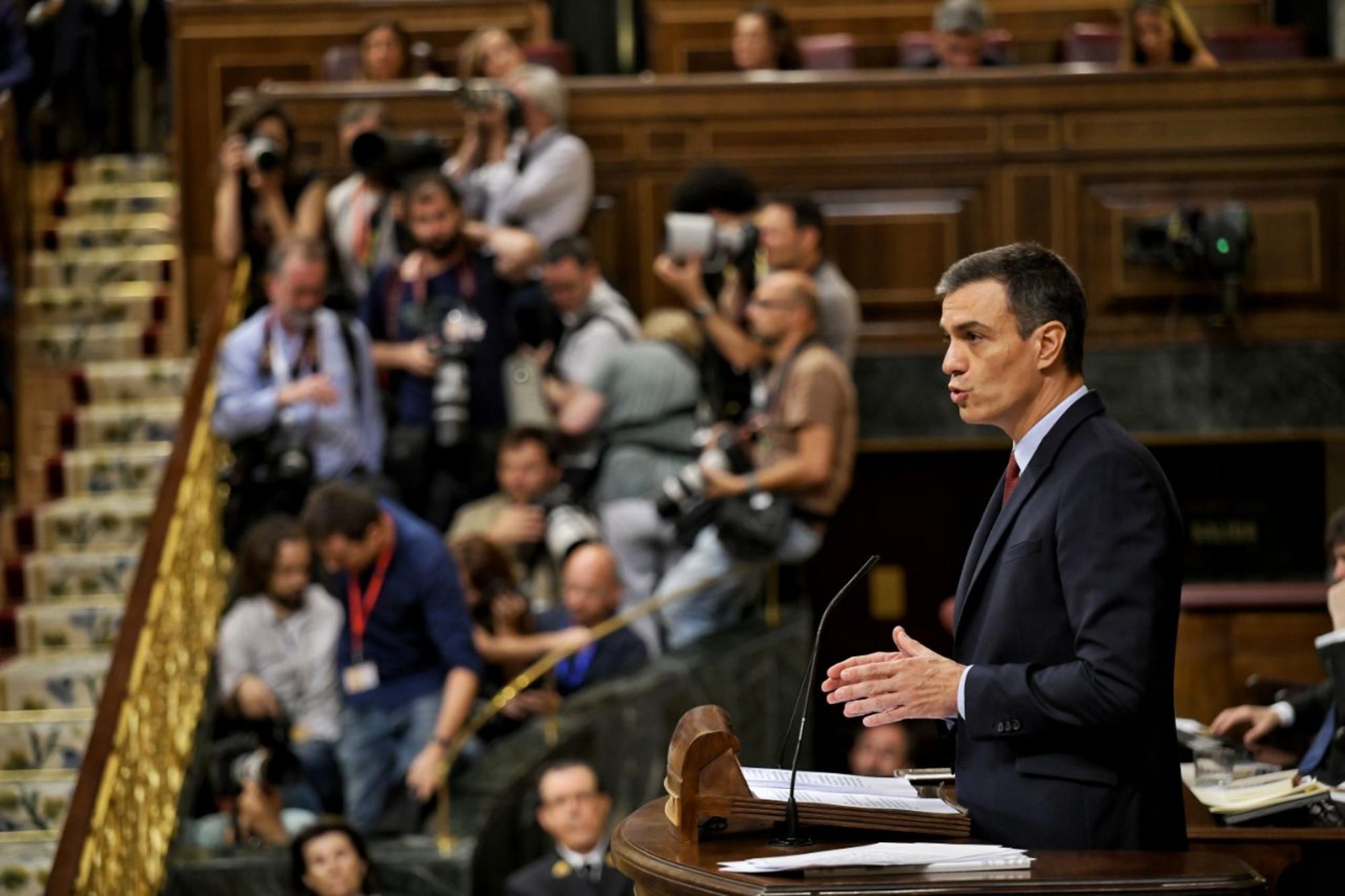 Sánchez sesión debate investidura