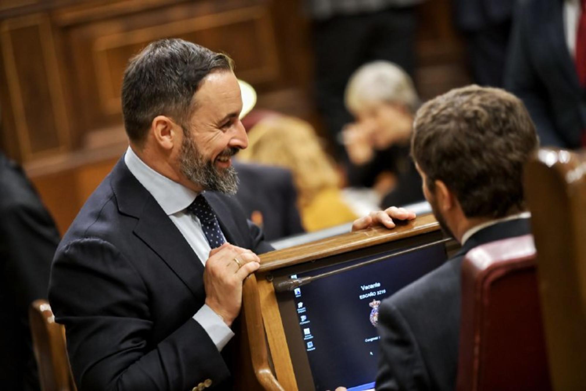 Santiago Abascal y Pablo Casado