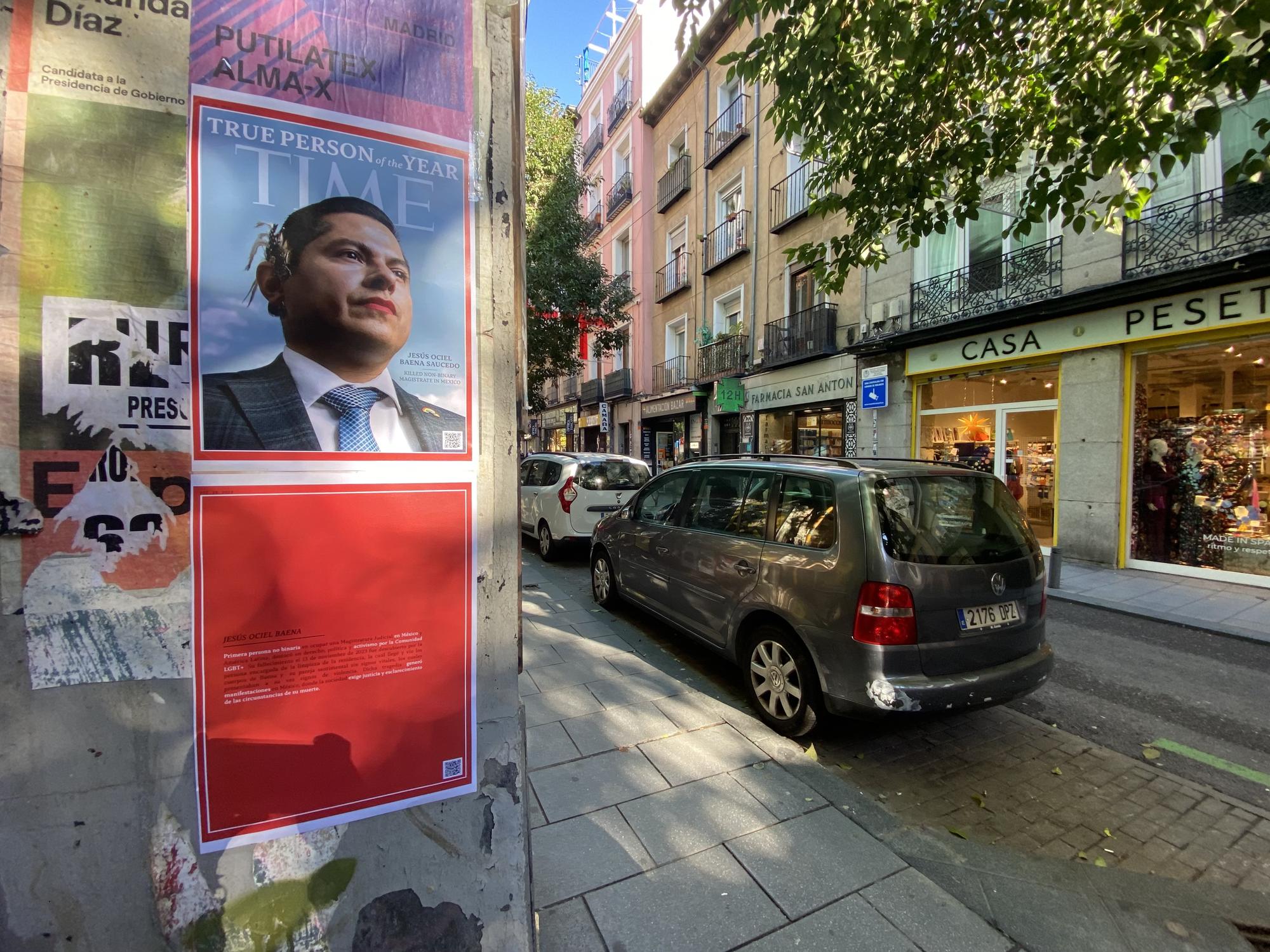 Pegada carteles madrid activismo 1