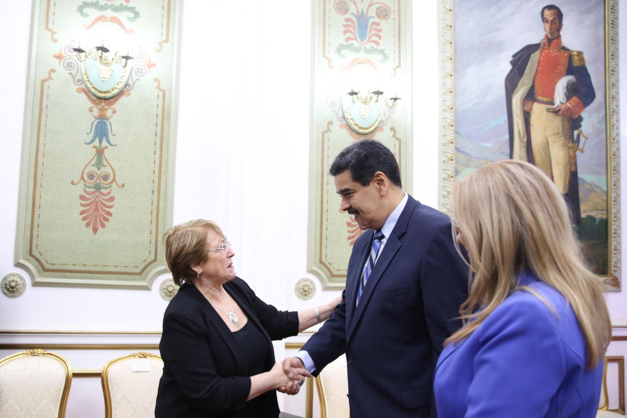 Presidente Maduro recibe a la Alta Comisionada de la ONU para los DDHH en el Palacio de Miraflores