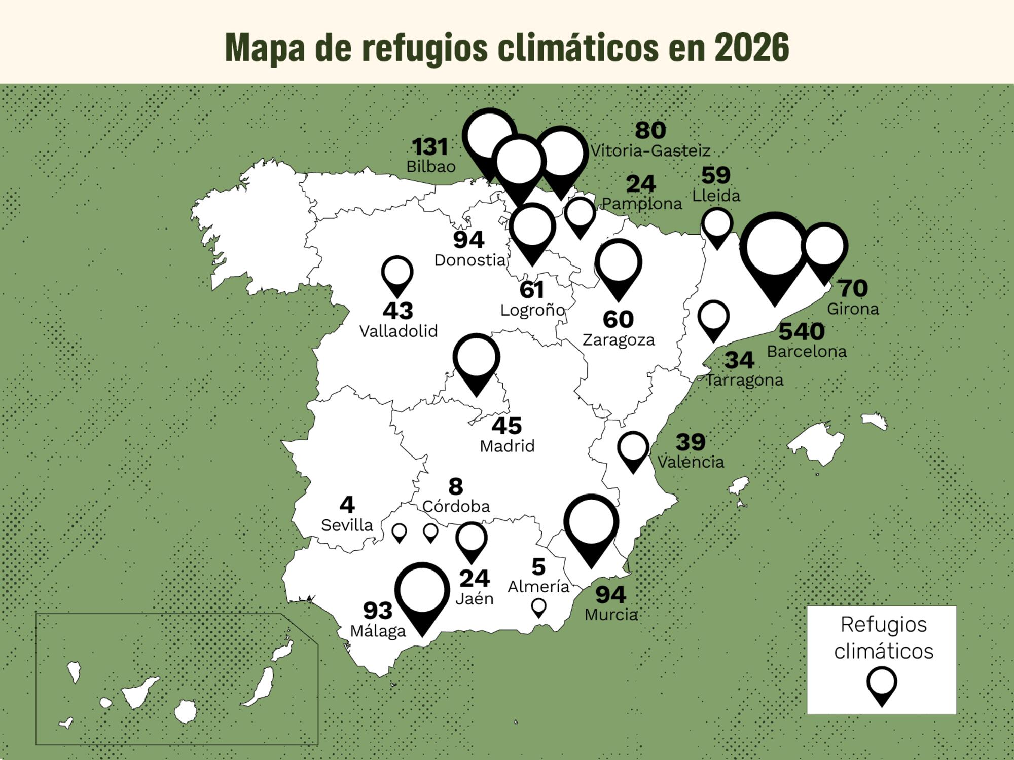 Mapa refugios climaticos