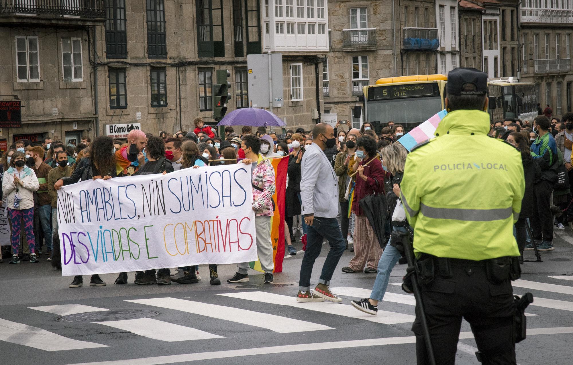 manifestación compostela samuel