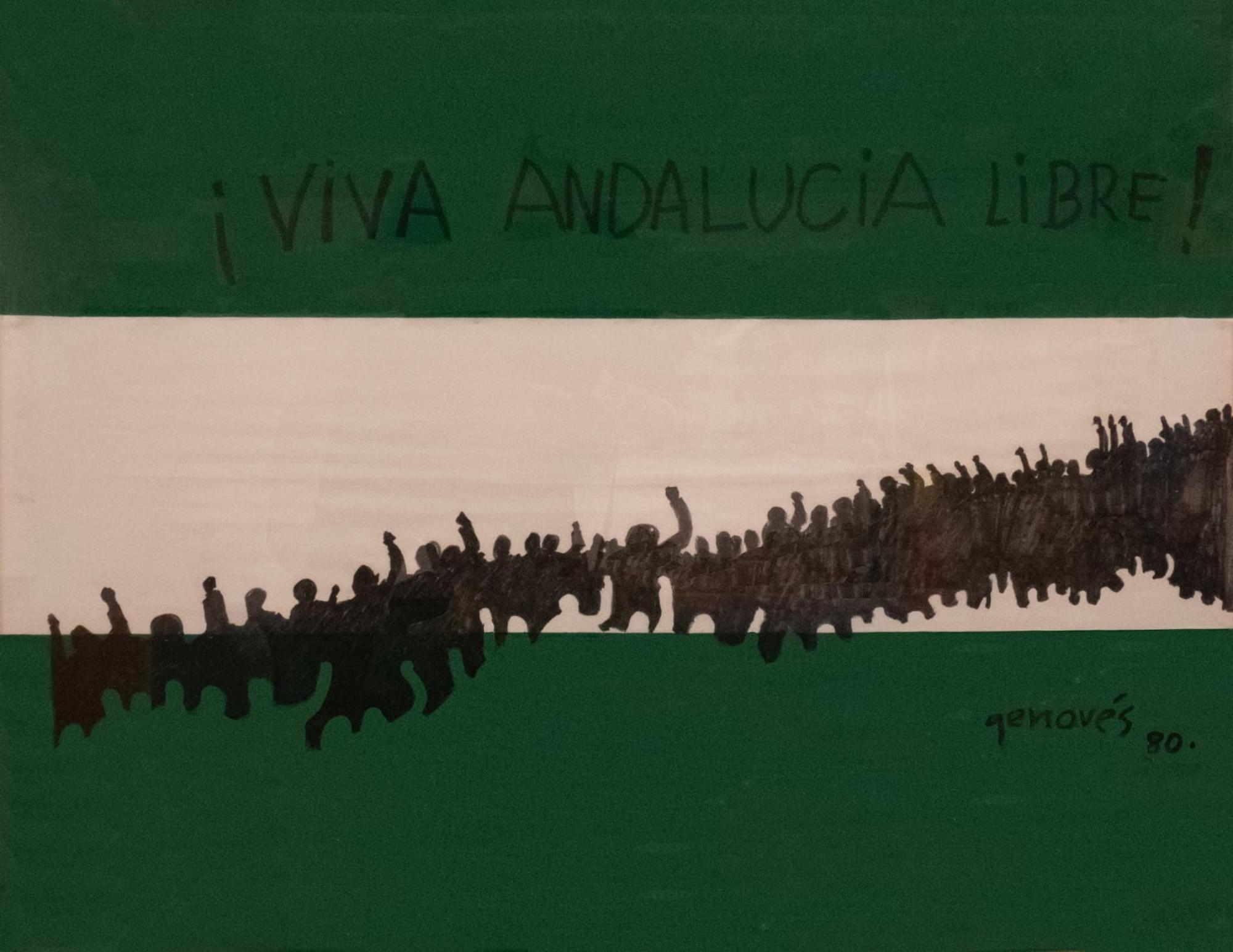 Bandera Andaluza, de Juan Genovés