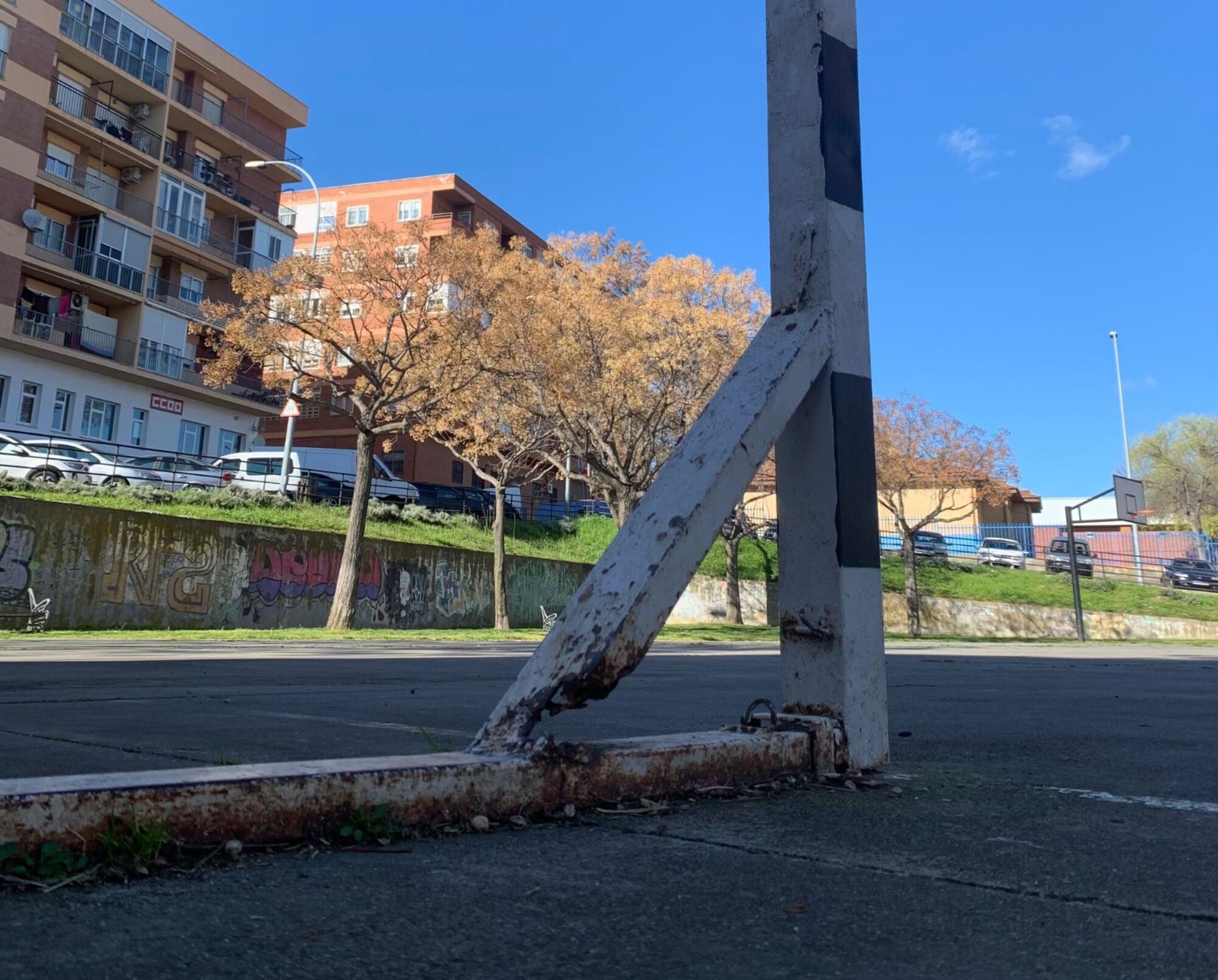 Pista de fútbol barriada