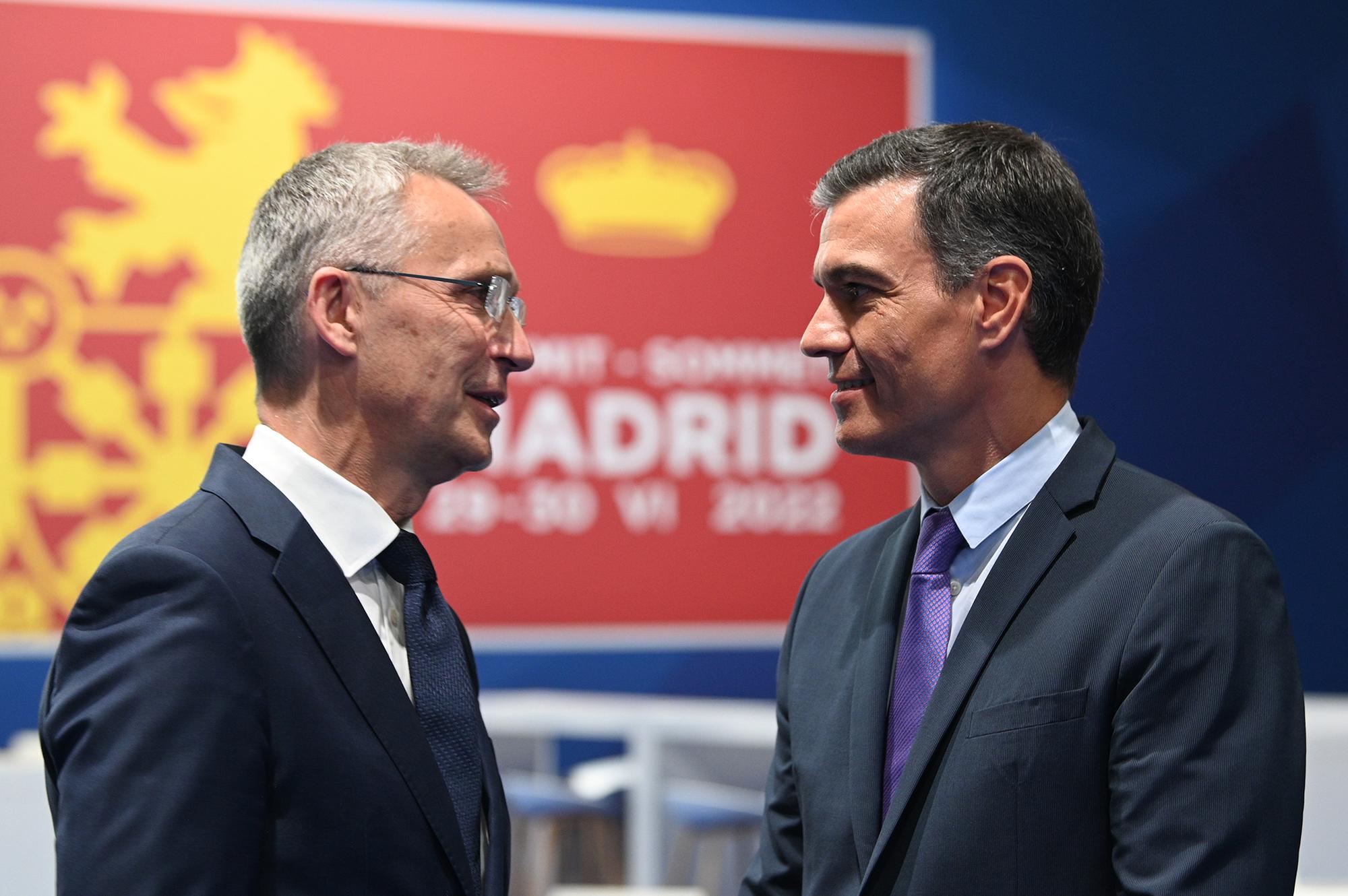 Pedro Sánchez Cumbre de la OTAN Jens Stoltenberg - 3