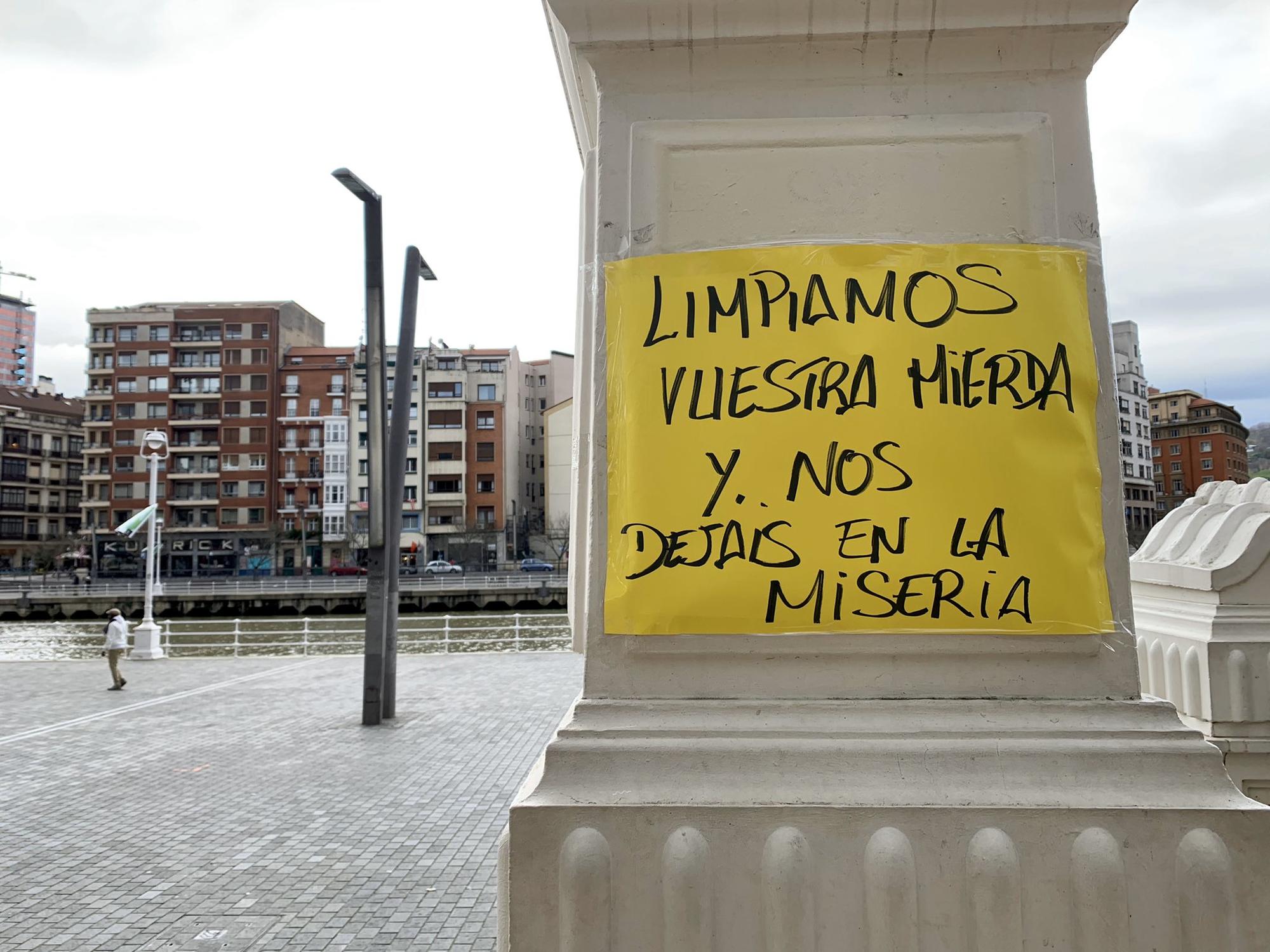 Pancarta 8M Bilbao