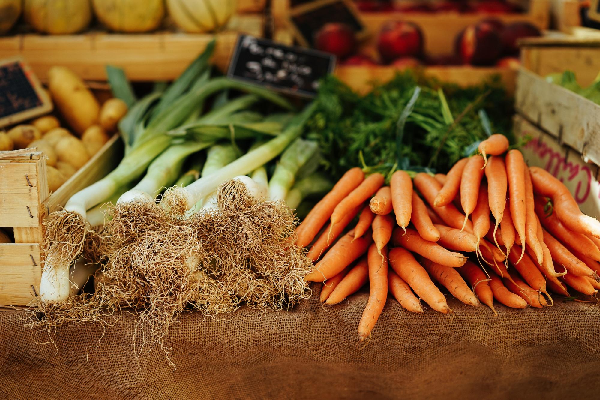 Puerros y zanahorias