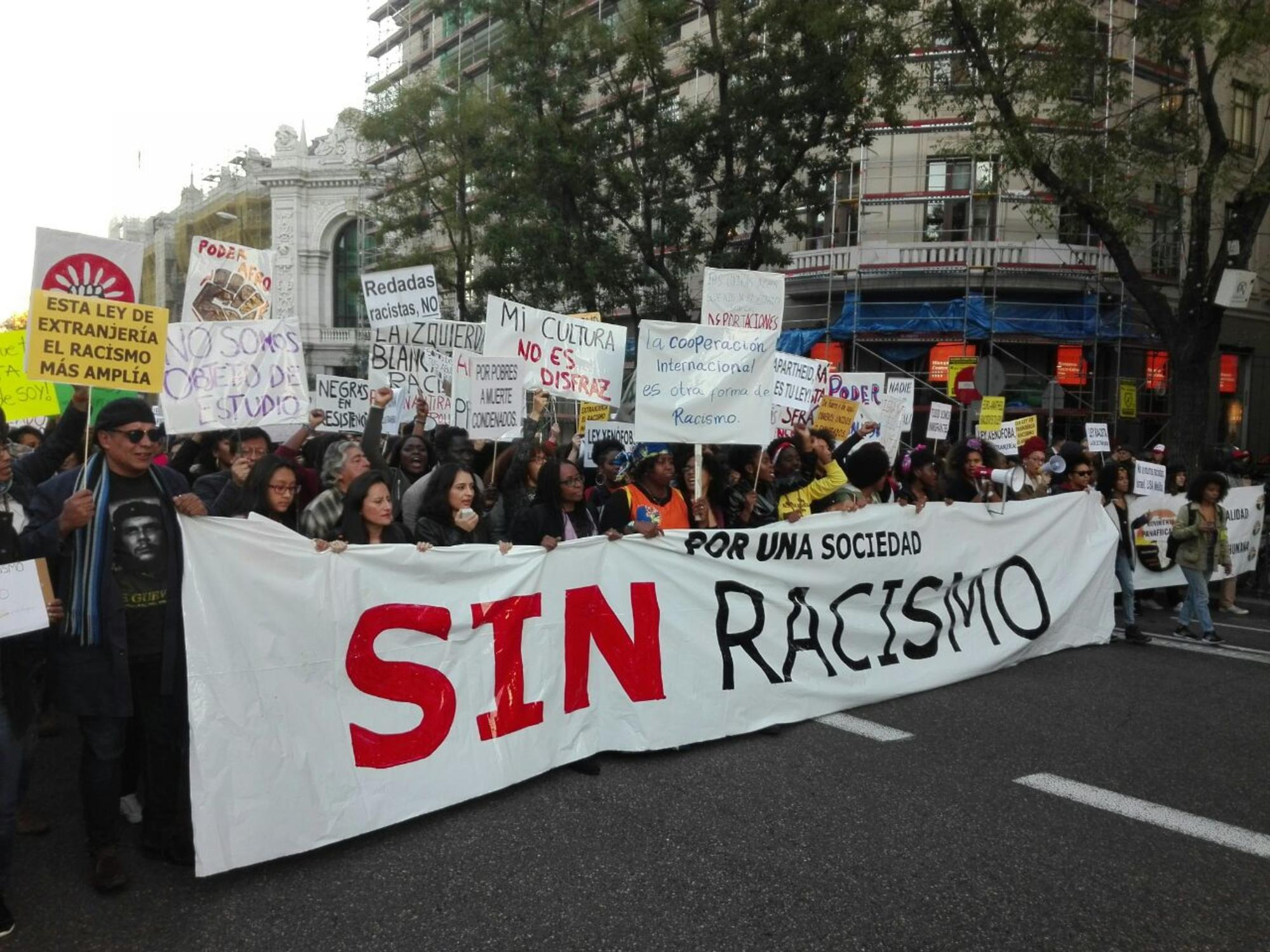 Manifestación antirracista