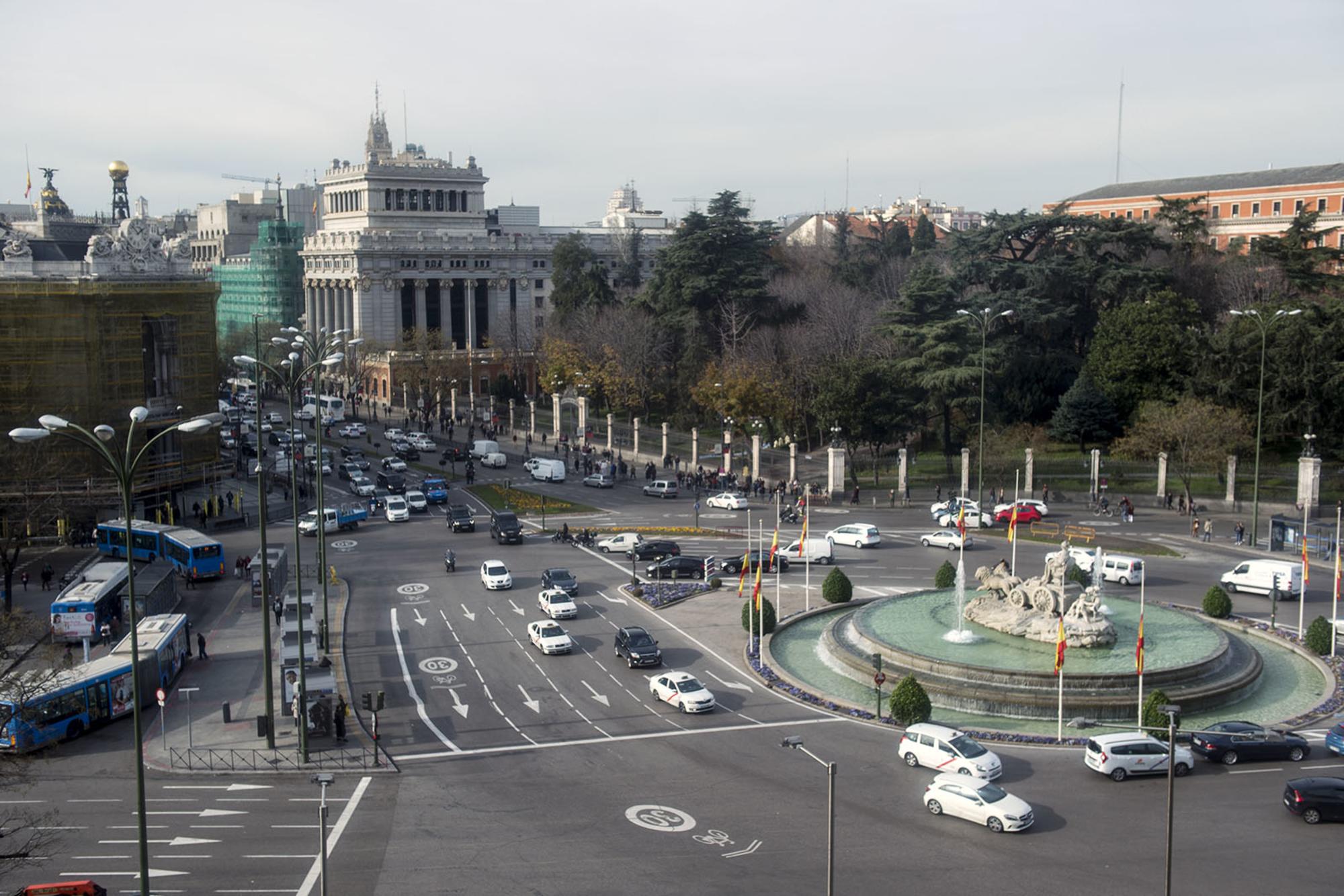 Plaza de Cibeles desde el Ayuntamiento de Madrid