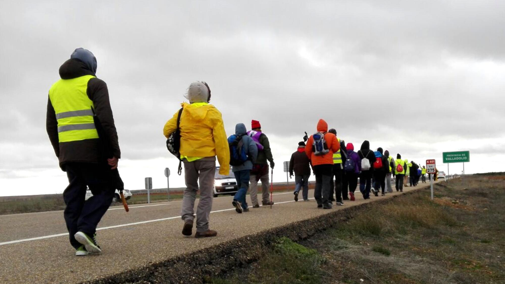 Marcha Básica acercándose a Valladolid.