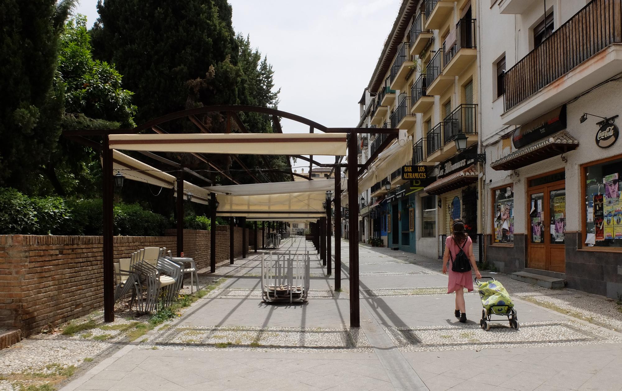 Hostelería Granada coronavirus - terraza cerrada