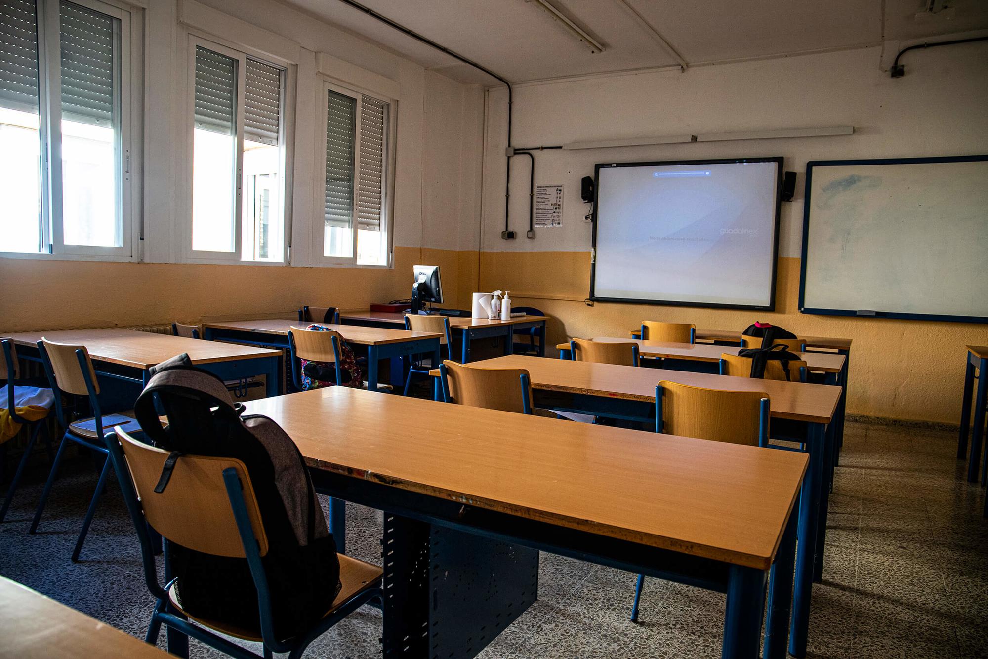 Aula vacía IES Madraza