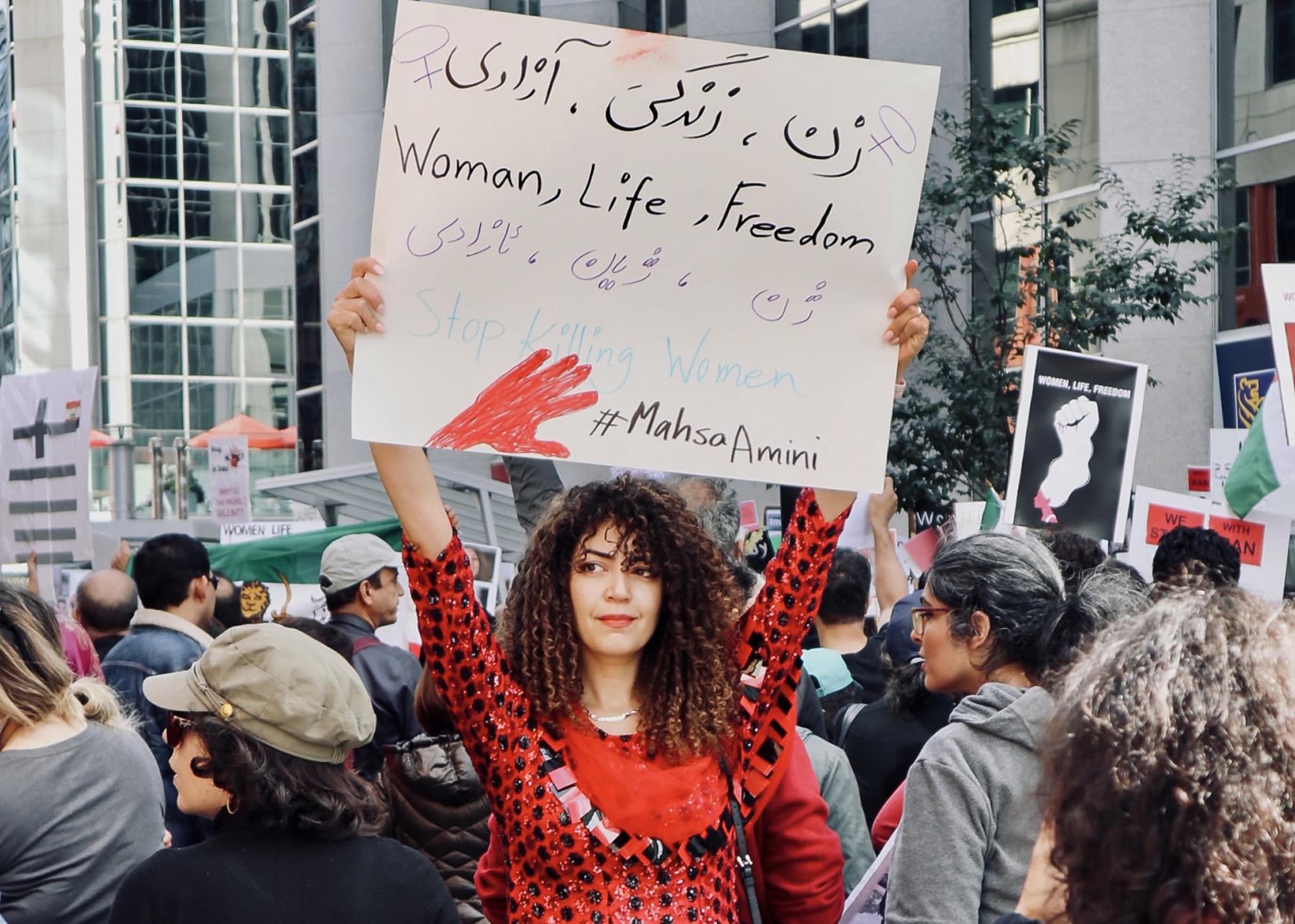 Protesta por las mujeres de Iran