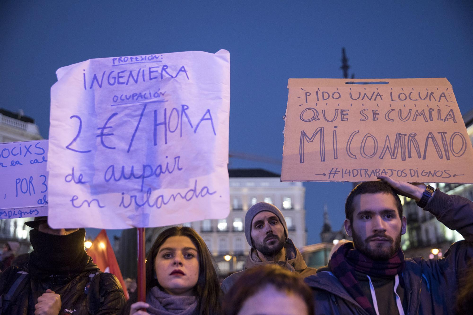 Concentración en Puerta del Sol contra explotación laboral