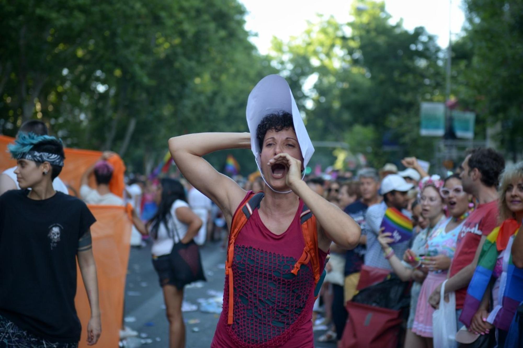 Protesta contra Ciudadanos orgullo Mado 2019