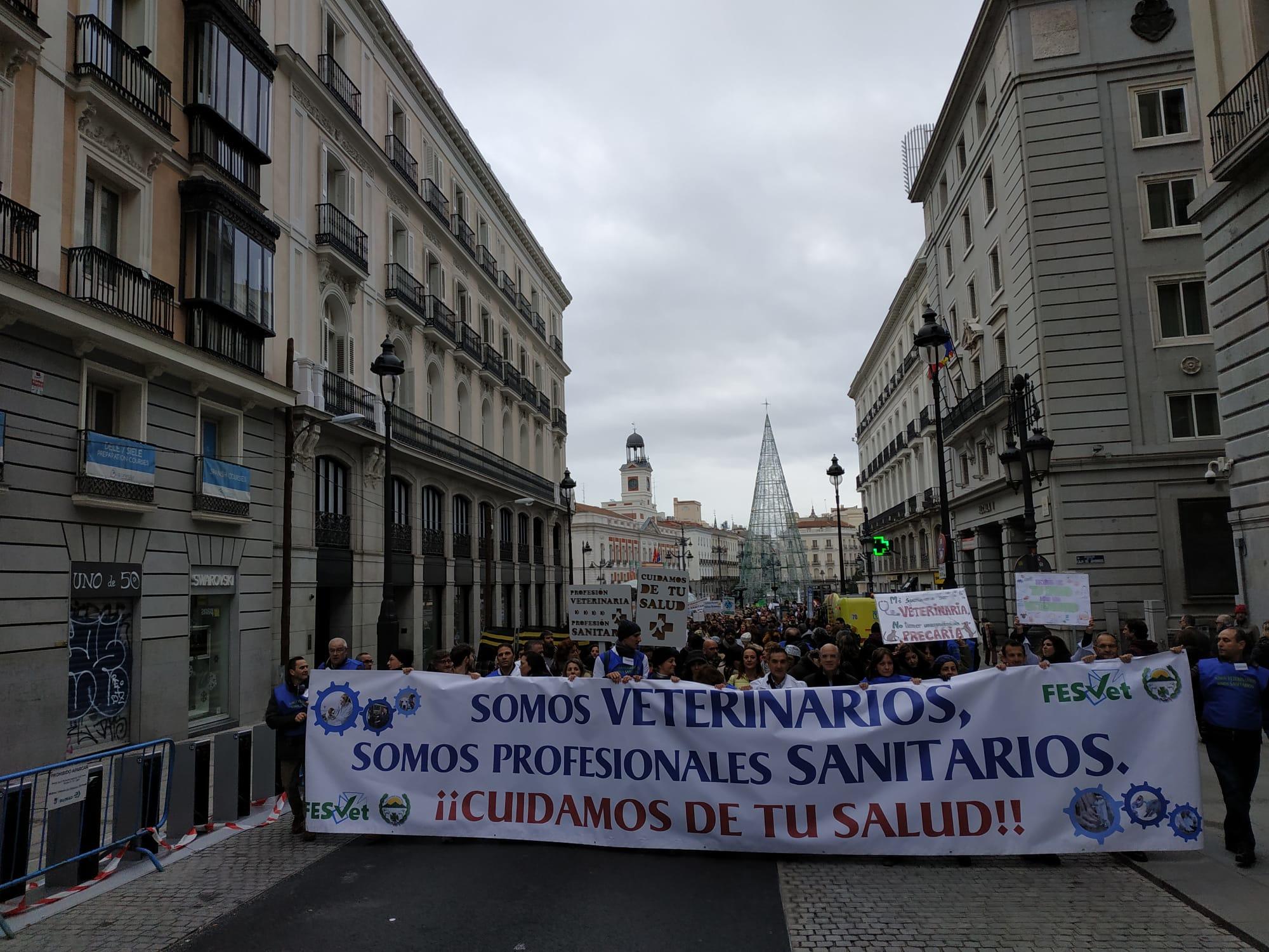 Manifestación veterinarios