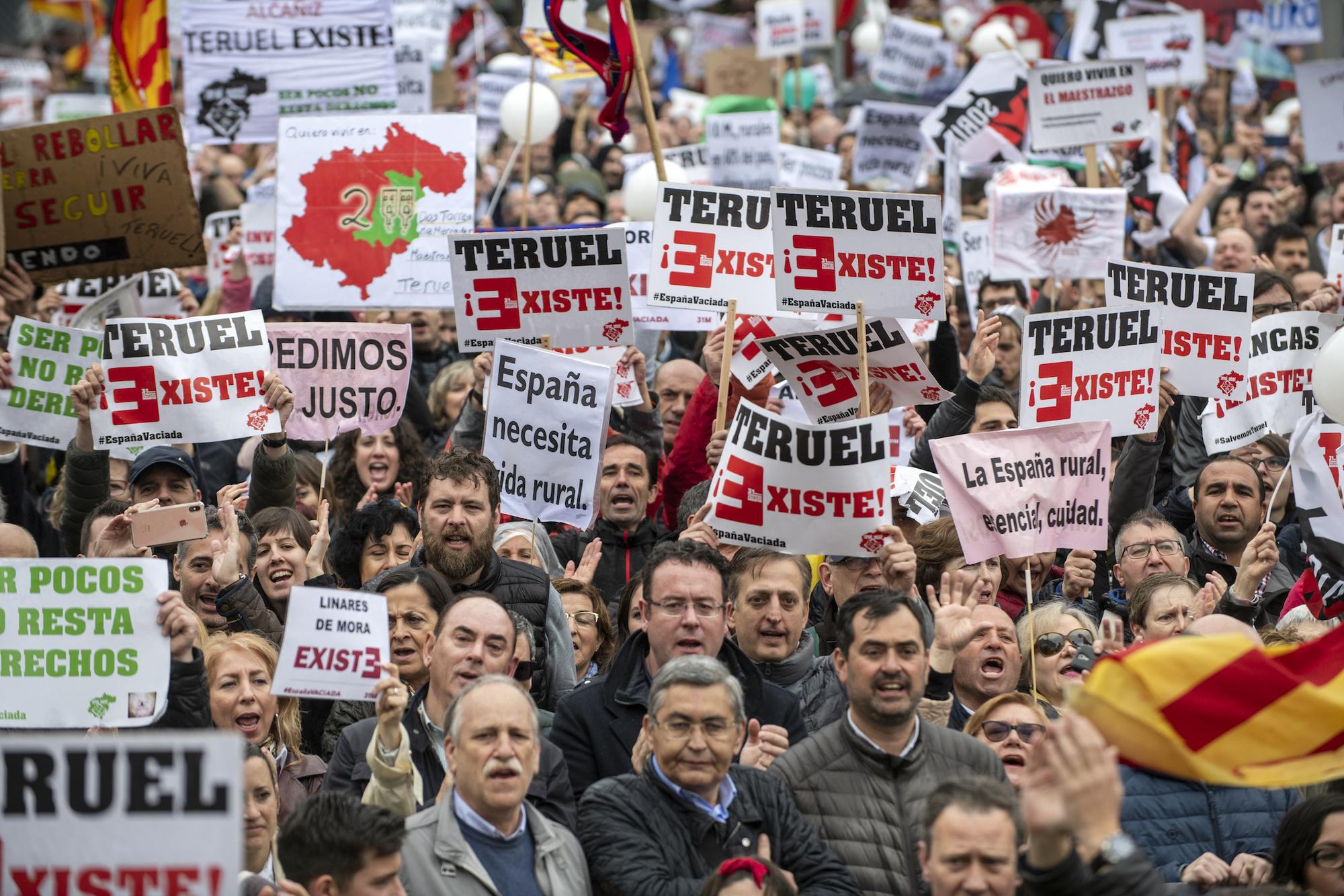 Manifestación España Vacia gente